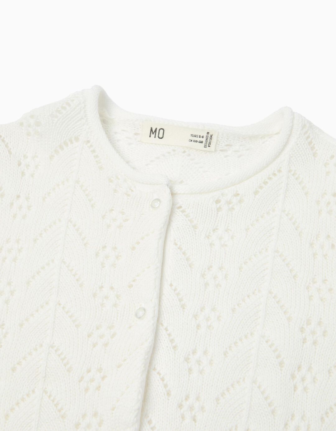 Casaco de Malha, Menina, Branco