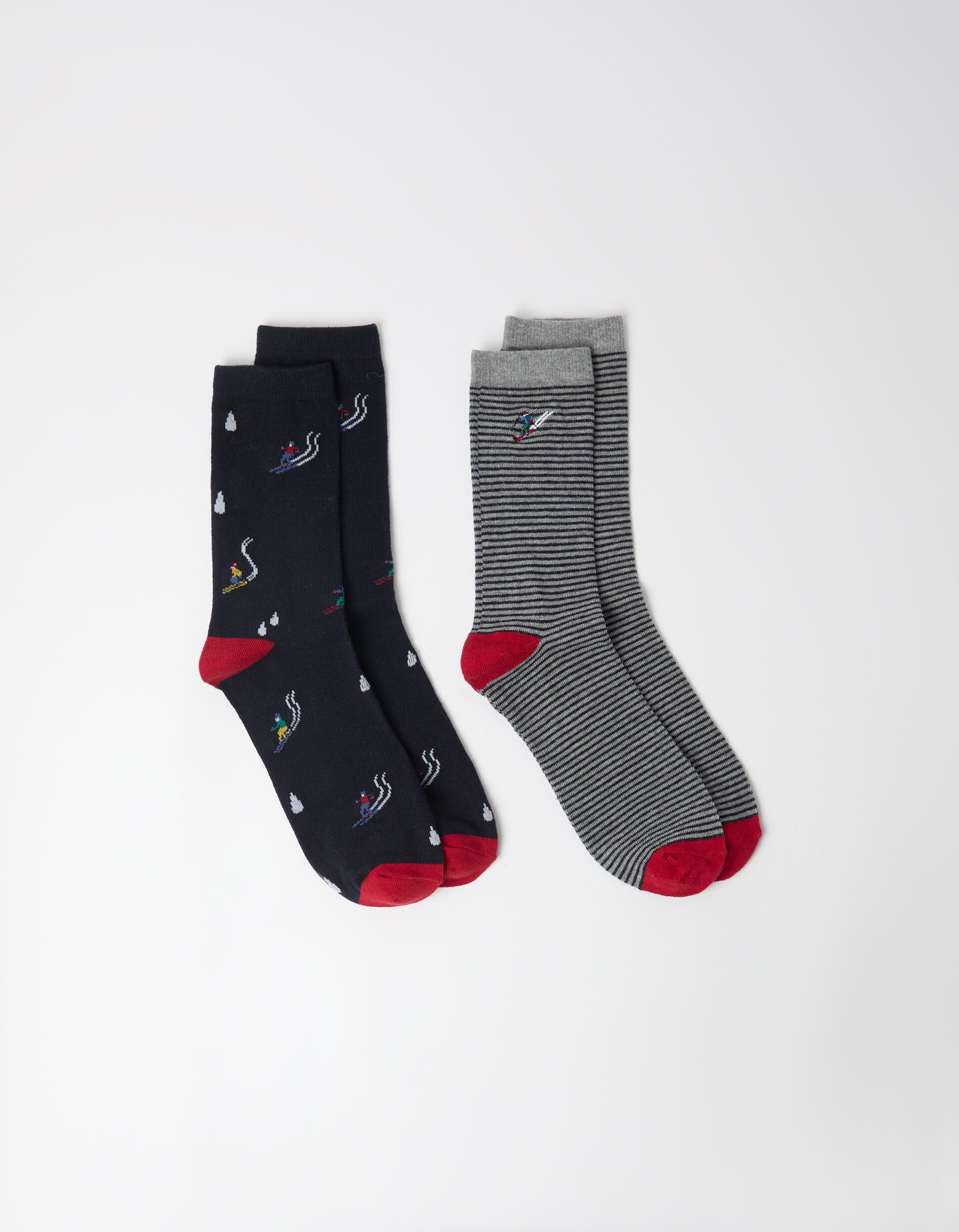 Comprar Online Pack 2 Pares De Meias Natal, Homem, Azul Escuro