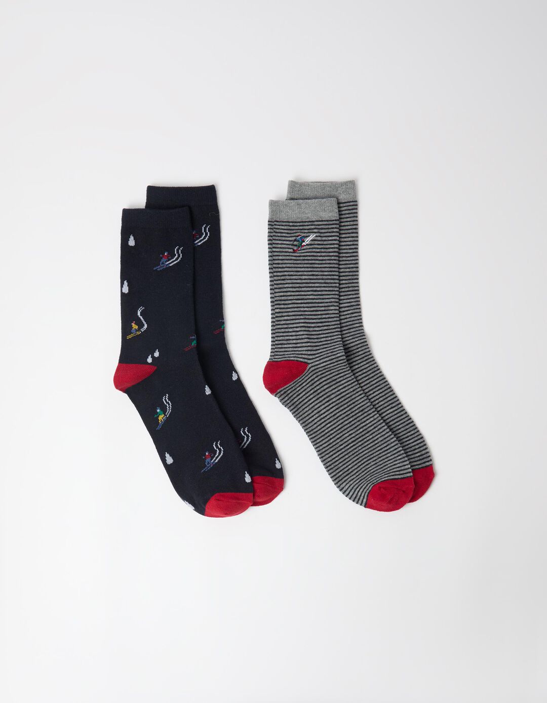 Pack 2 Pares De Meias Natal, Homem, Azul Escuro