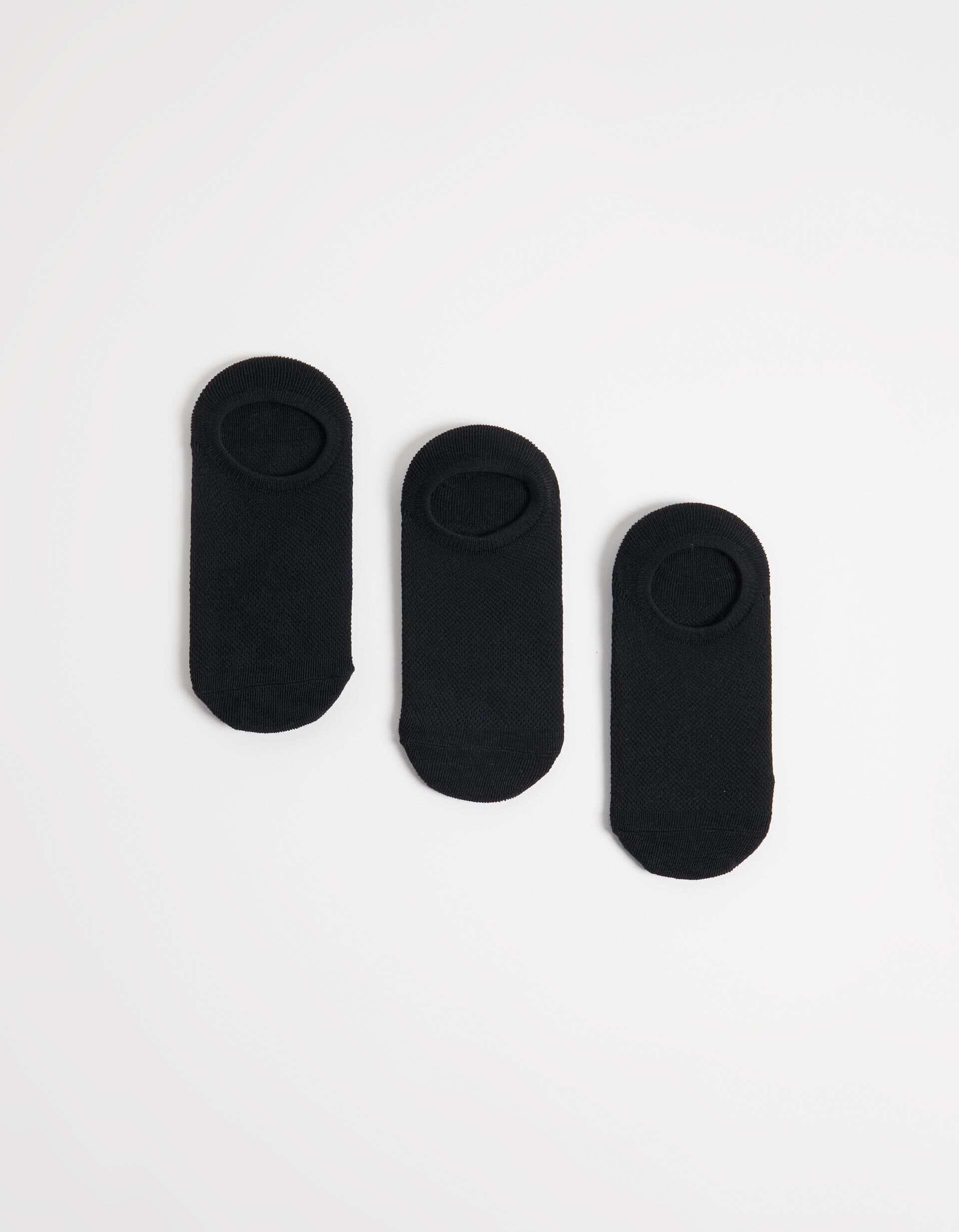 Comprar Online Pack 3 Pares de Meias Invis&iacute;veis 'Pezinhos', Mulher, Preto