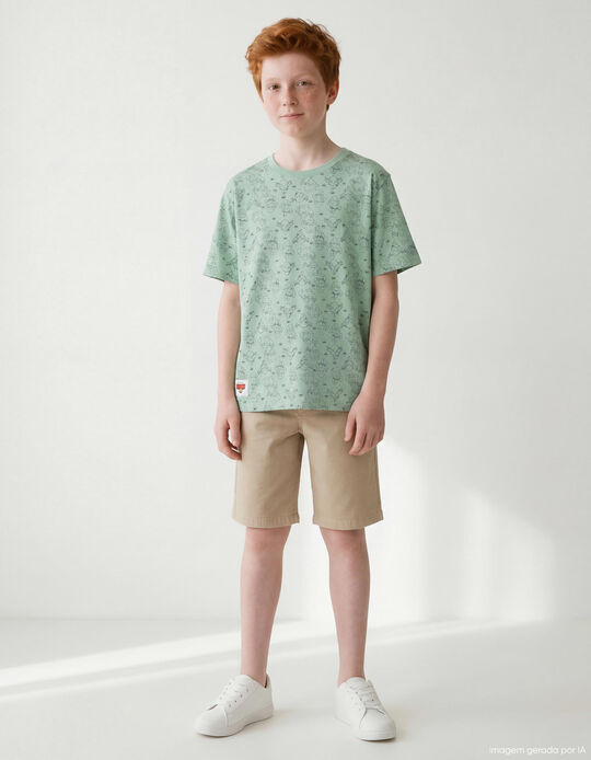 Comprar Online T-shirt 'Brawl Stars', Menino, Verde Claro