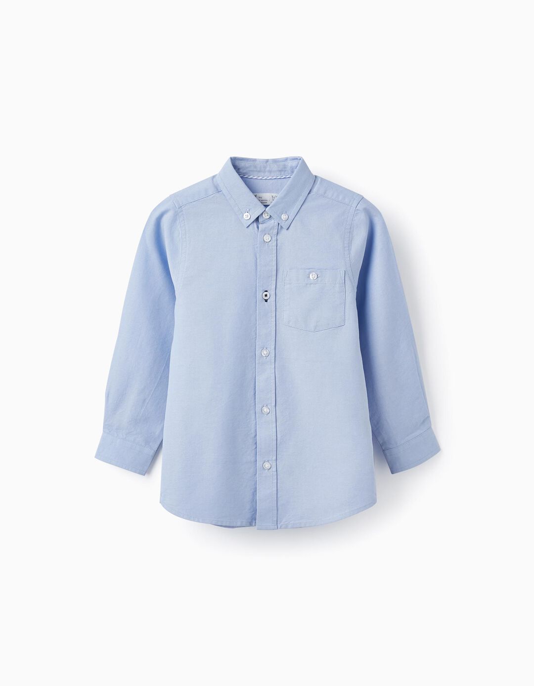 Long Sleeve Cotton Shirt for Boys, Blue