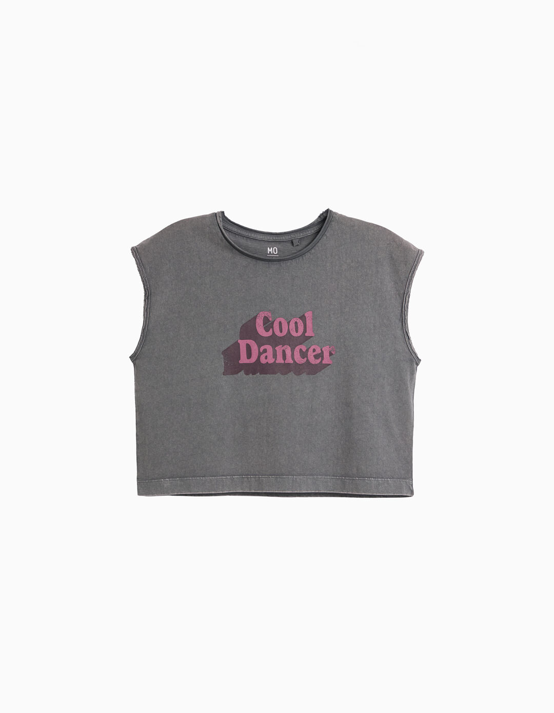 T-shirt Estampada, Menina, Cinzento 