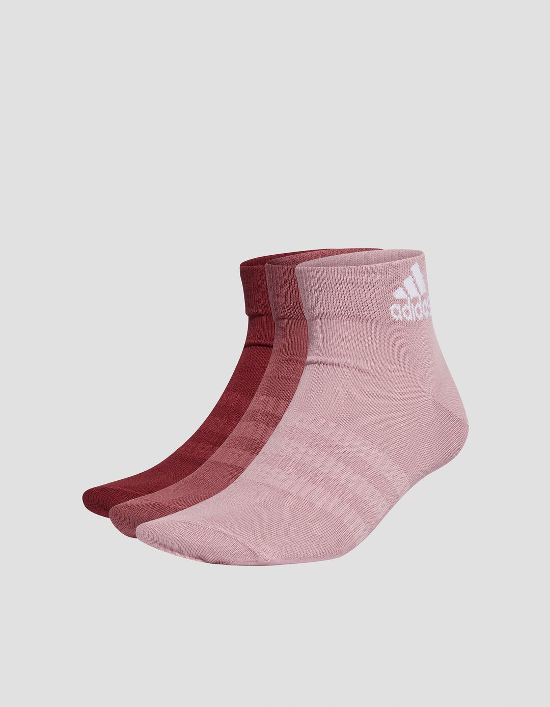 Adidas' Ankle Socks 3 Pairs Pack, Women, Light Pink