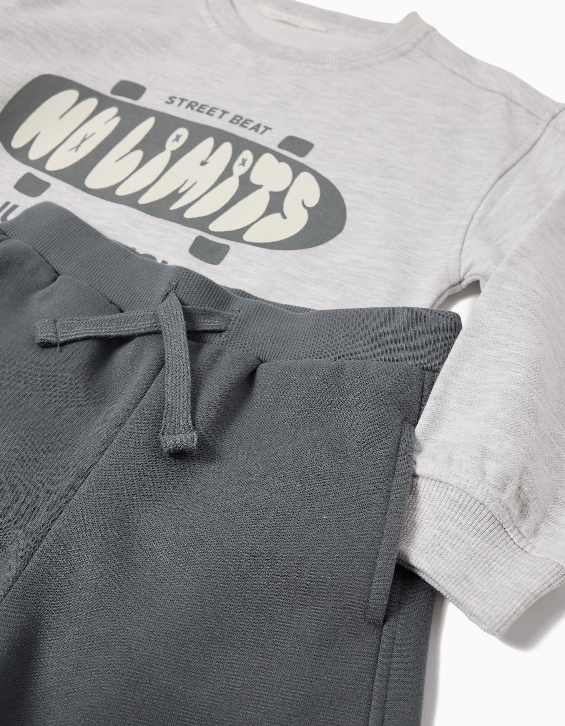 Comprar Online Conjunto de Jogging, Menino, Cinzento Claro 