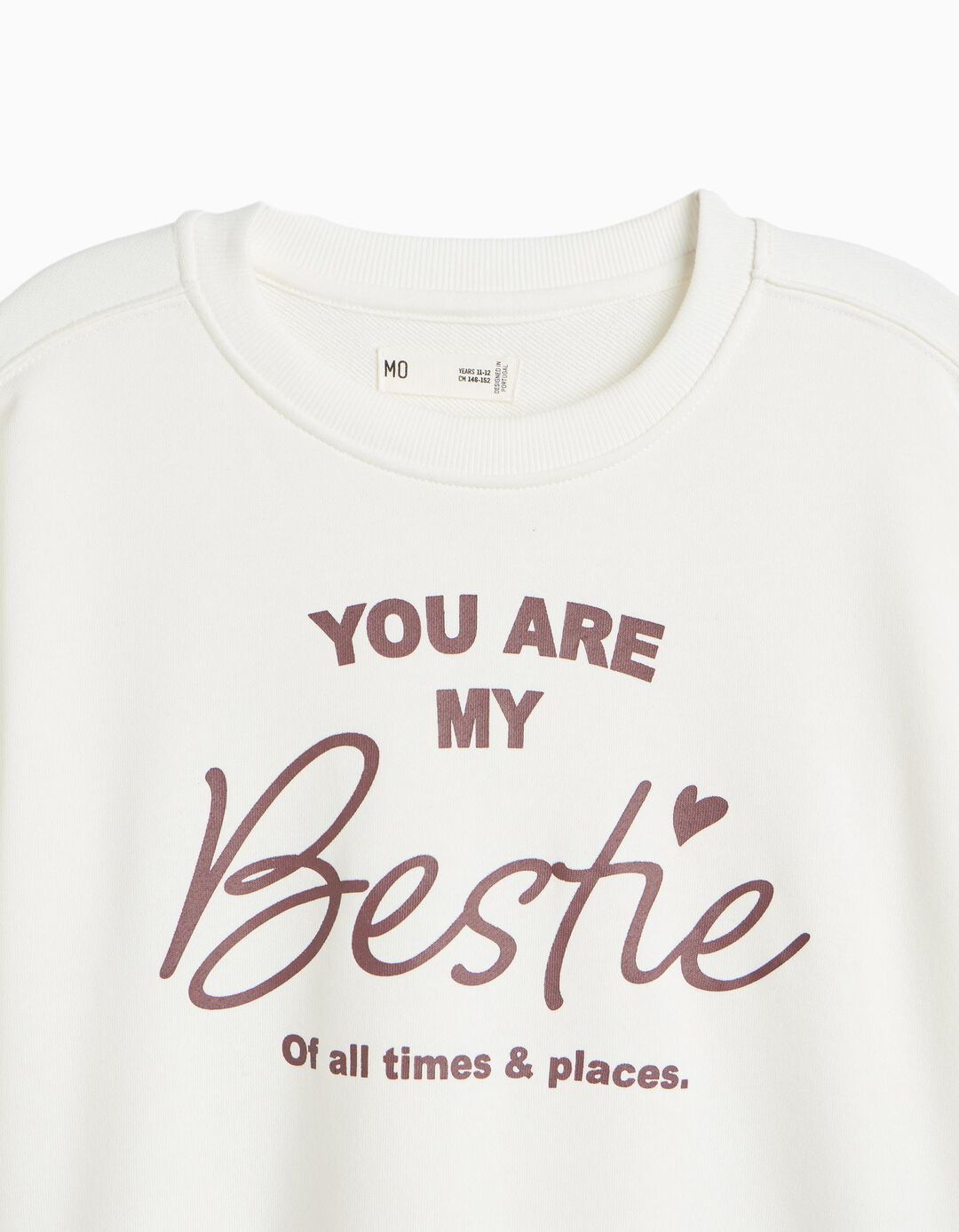Sweatshirt Estampada, Menina, Branco