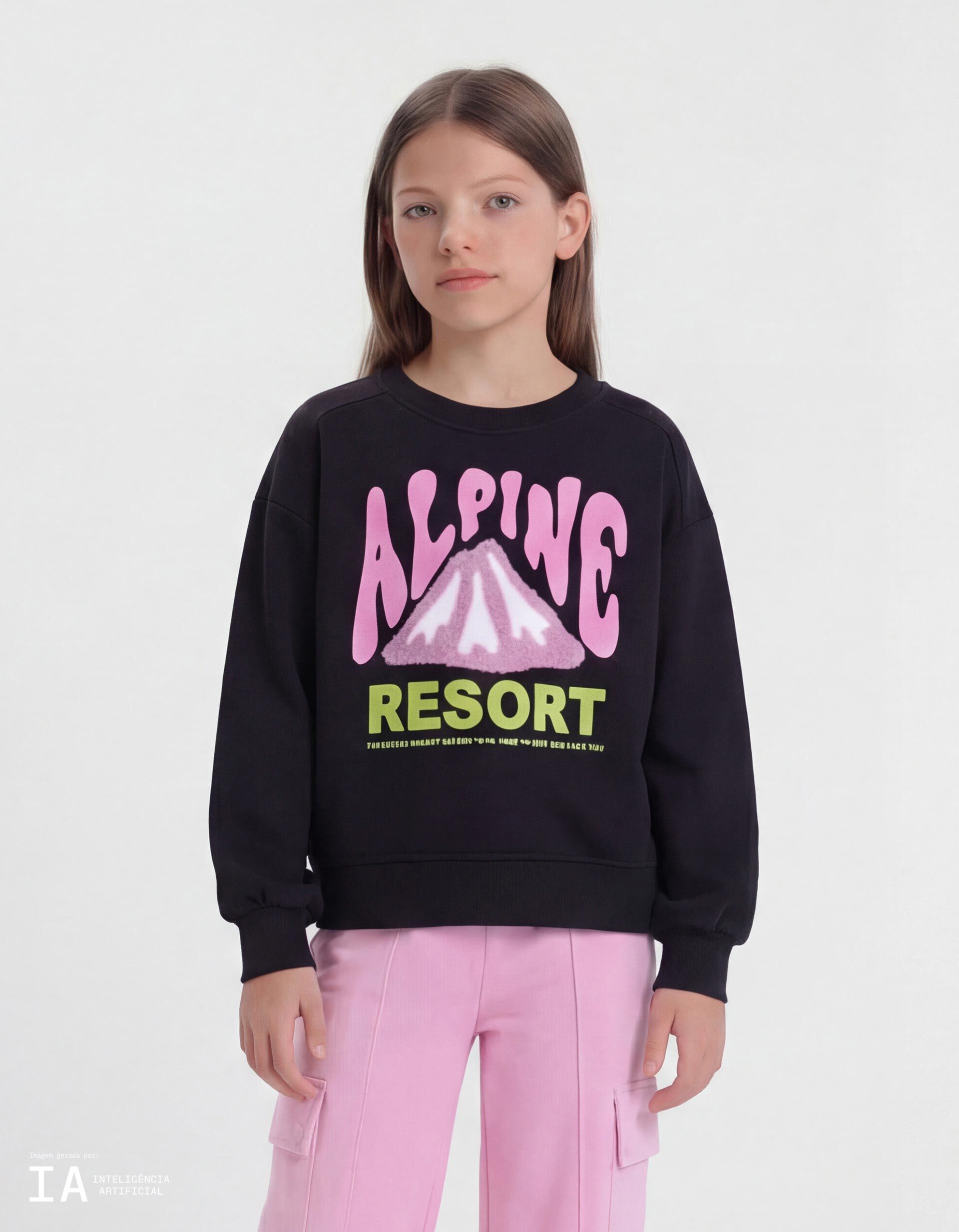 Comprar Online Sweatshirt, Menina, Preto