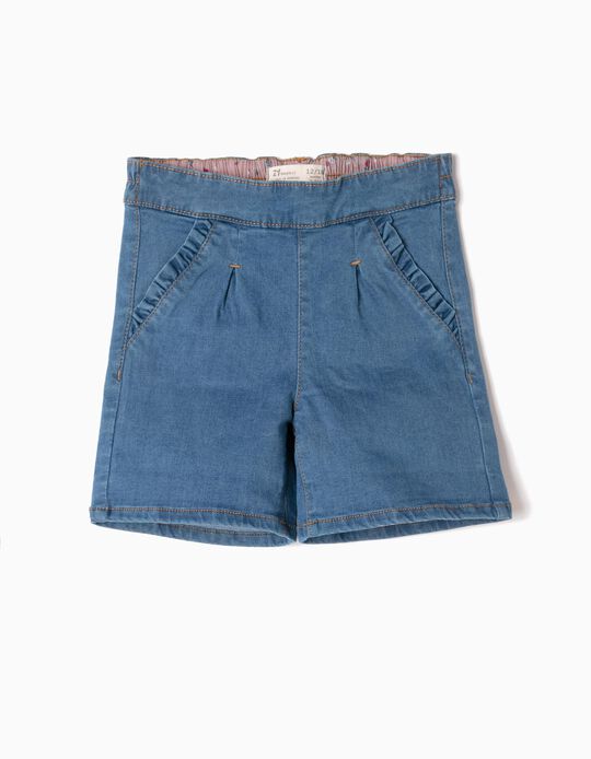 Denim Shorts, Frills & Flowers