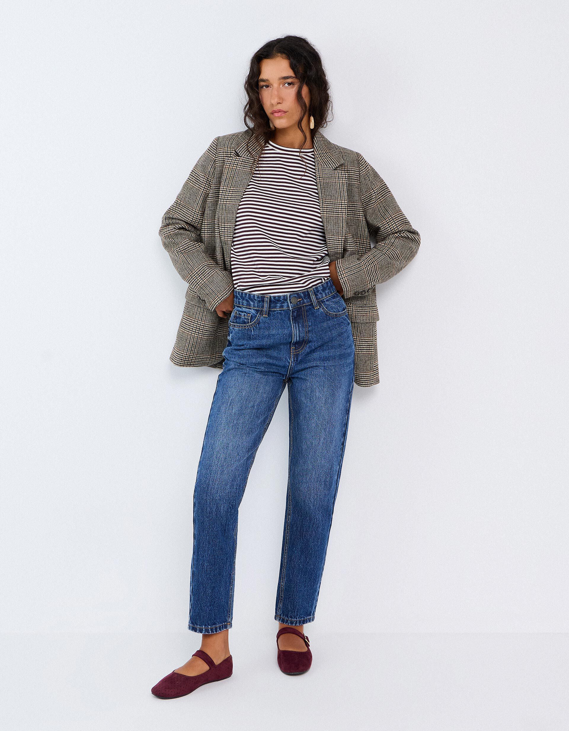 Comprar Online Cal&ccedil;as De Ganga Mom Fit, Mulher, Azul
