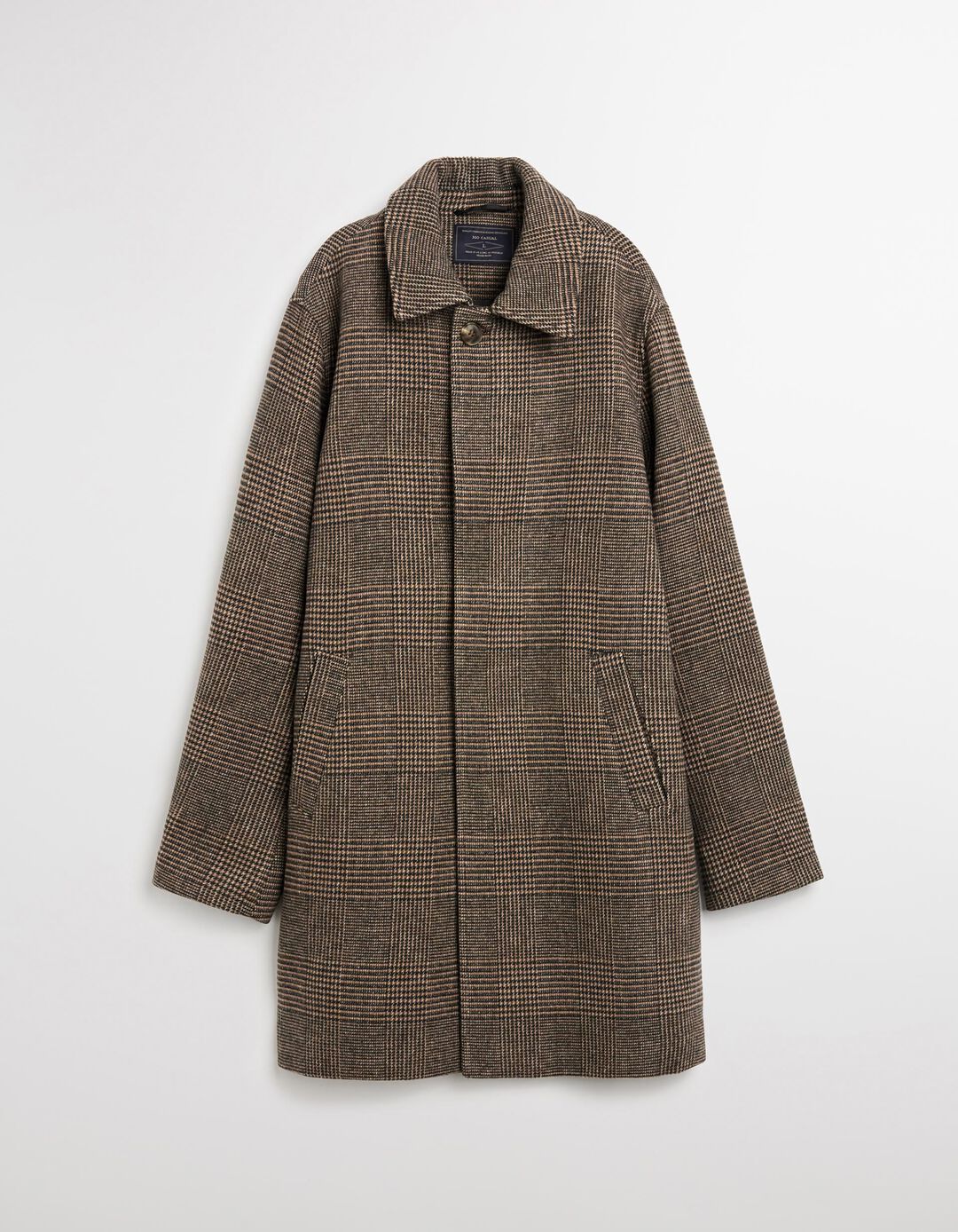 Sobretudo, Homem, Castanho Escuro