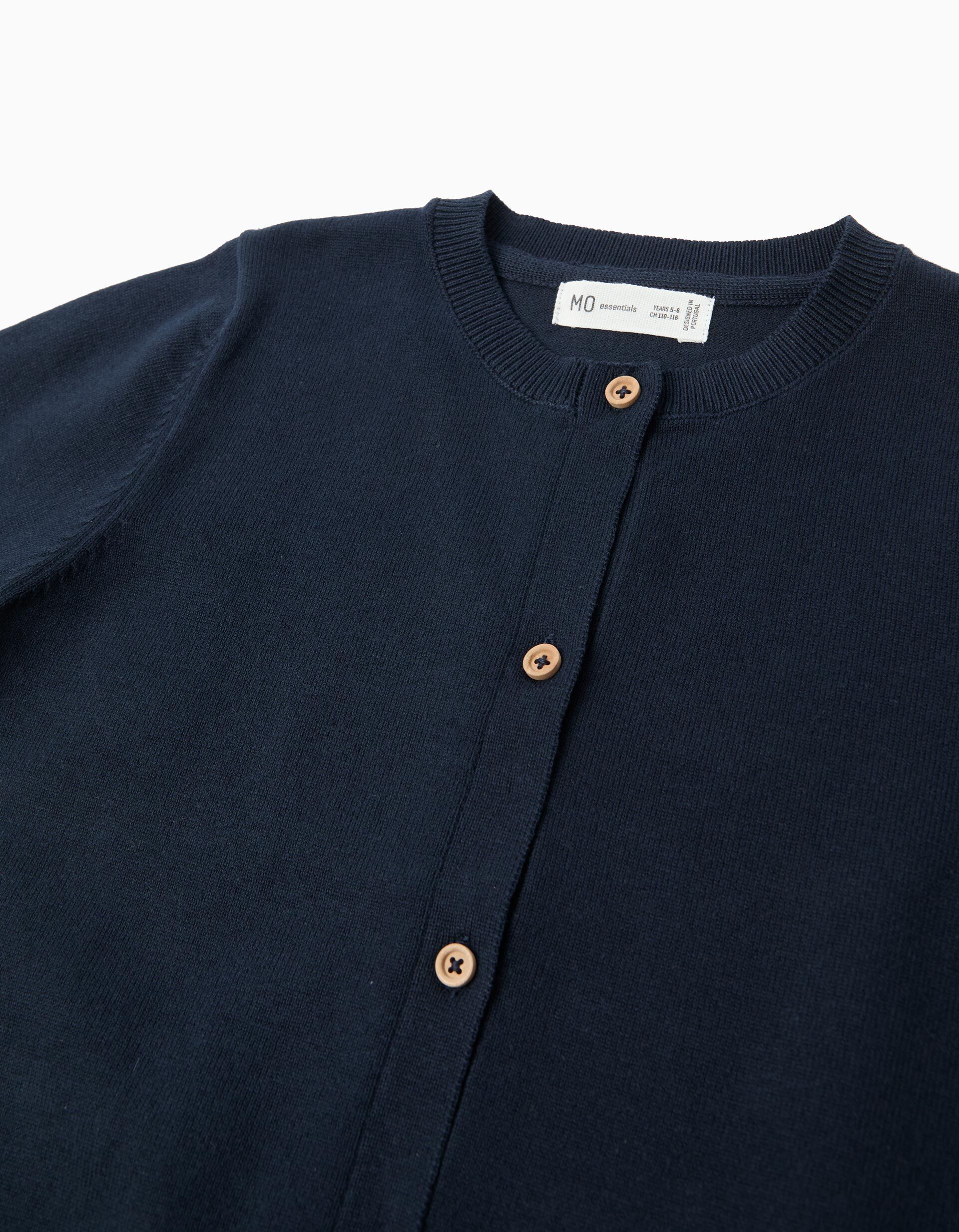 Comprar Online Casaco Tricotado, Menina, Azul Escuro
