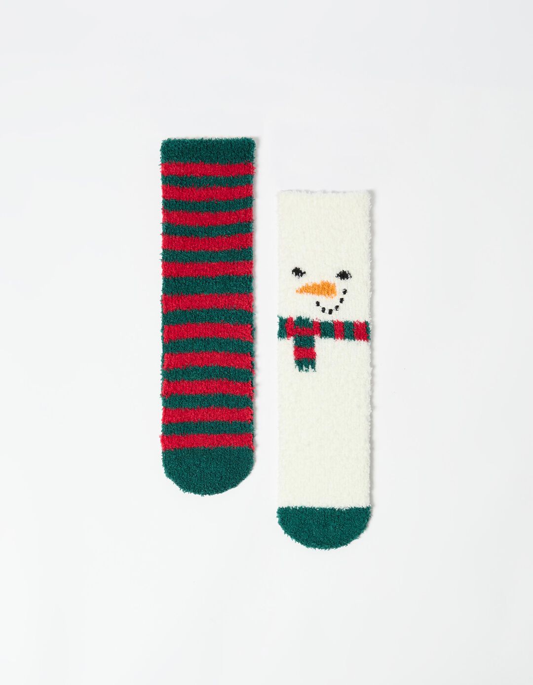 Pack 2 Pares Meias Natal, Menino, Branco