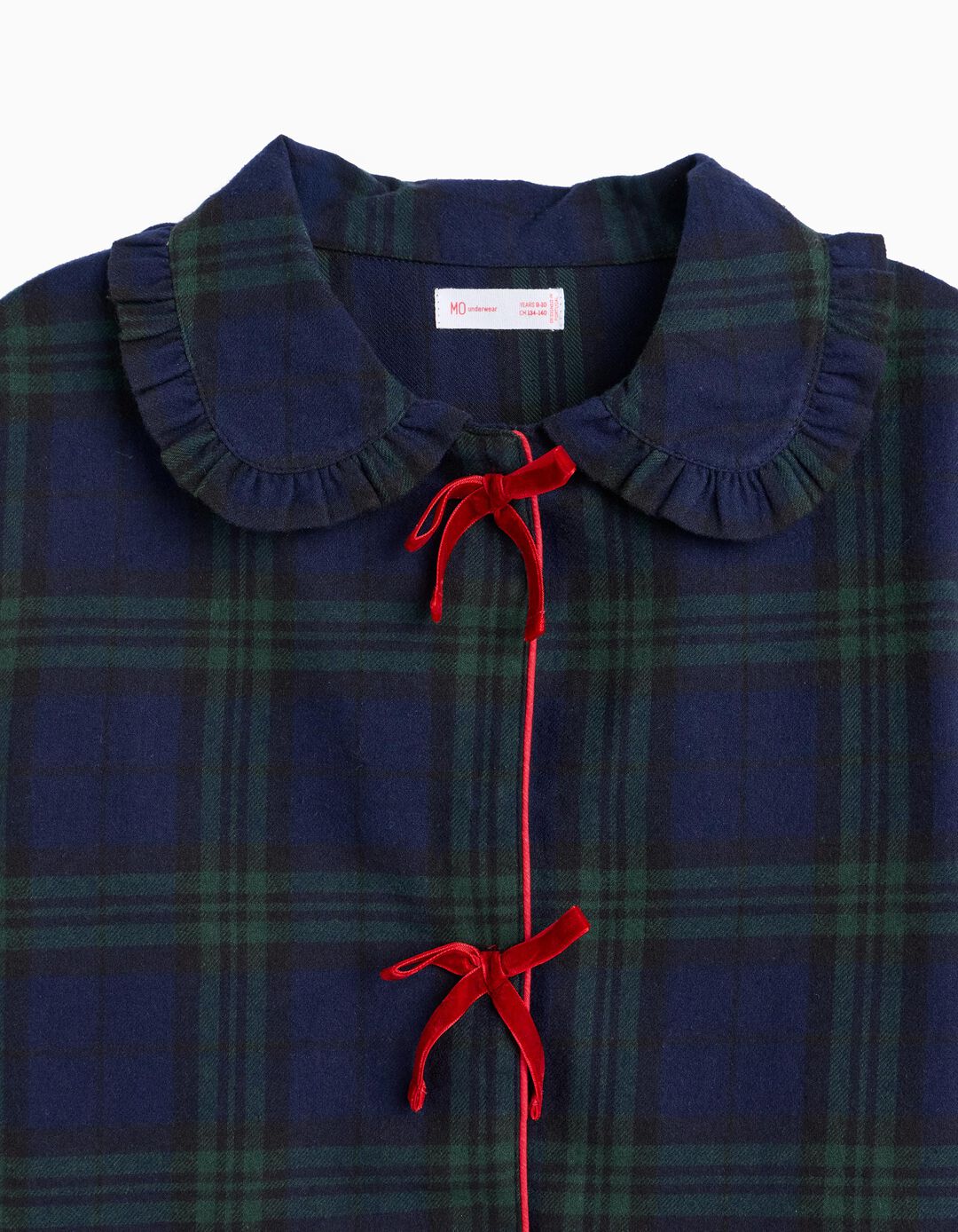 Pijama De Natal Em Flanela, Menina, Azul Escuro