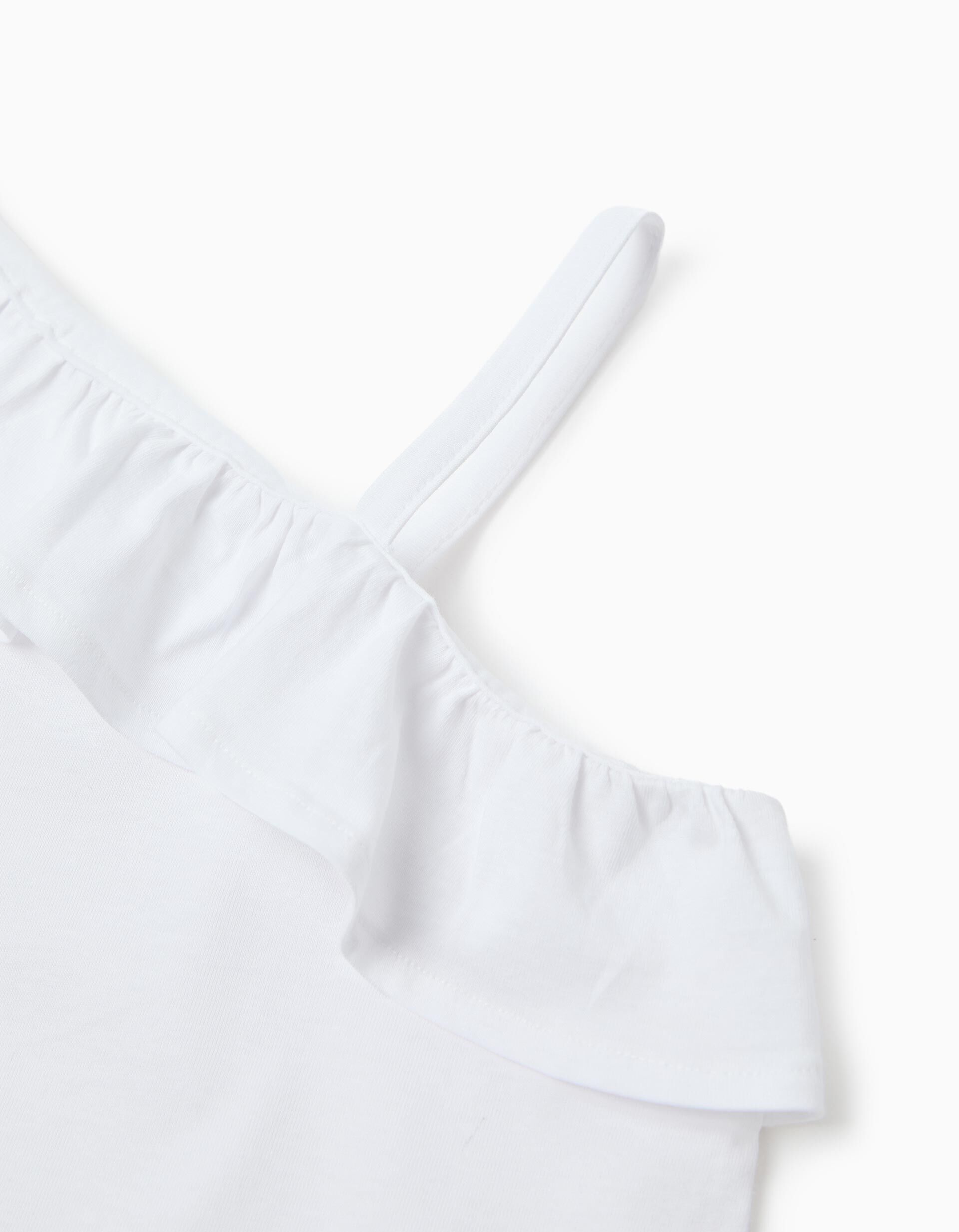 Comprar Online Top Folho, Menina, Branco