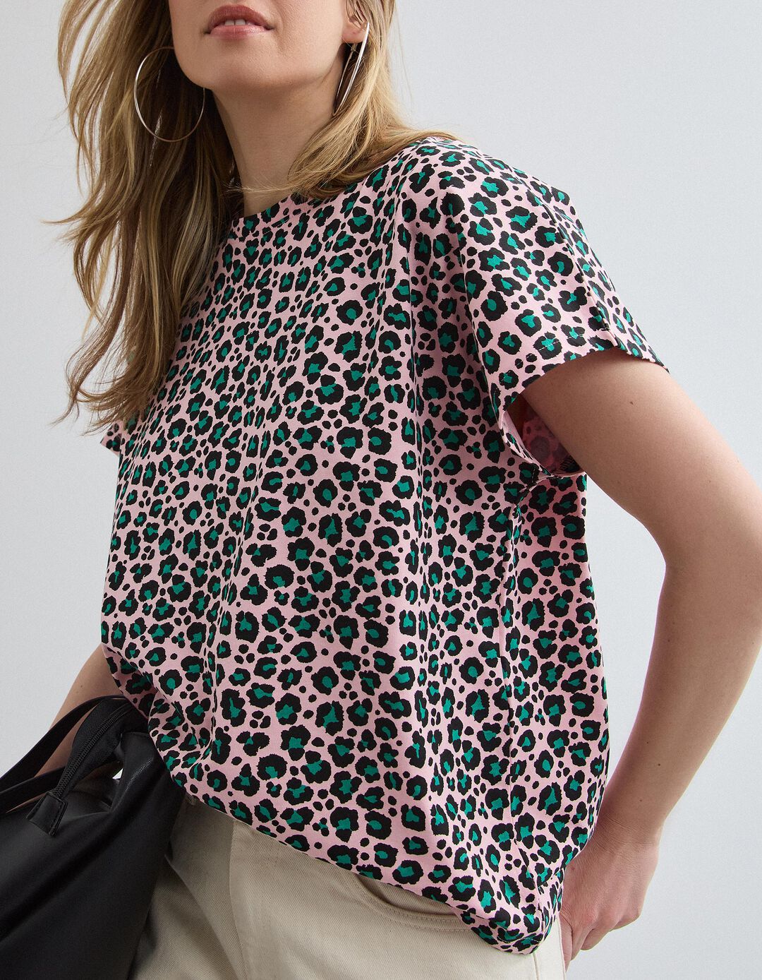 T-shirt Animal Print, Mulher, Rosa