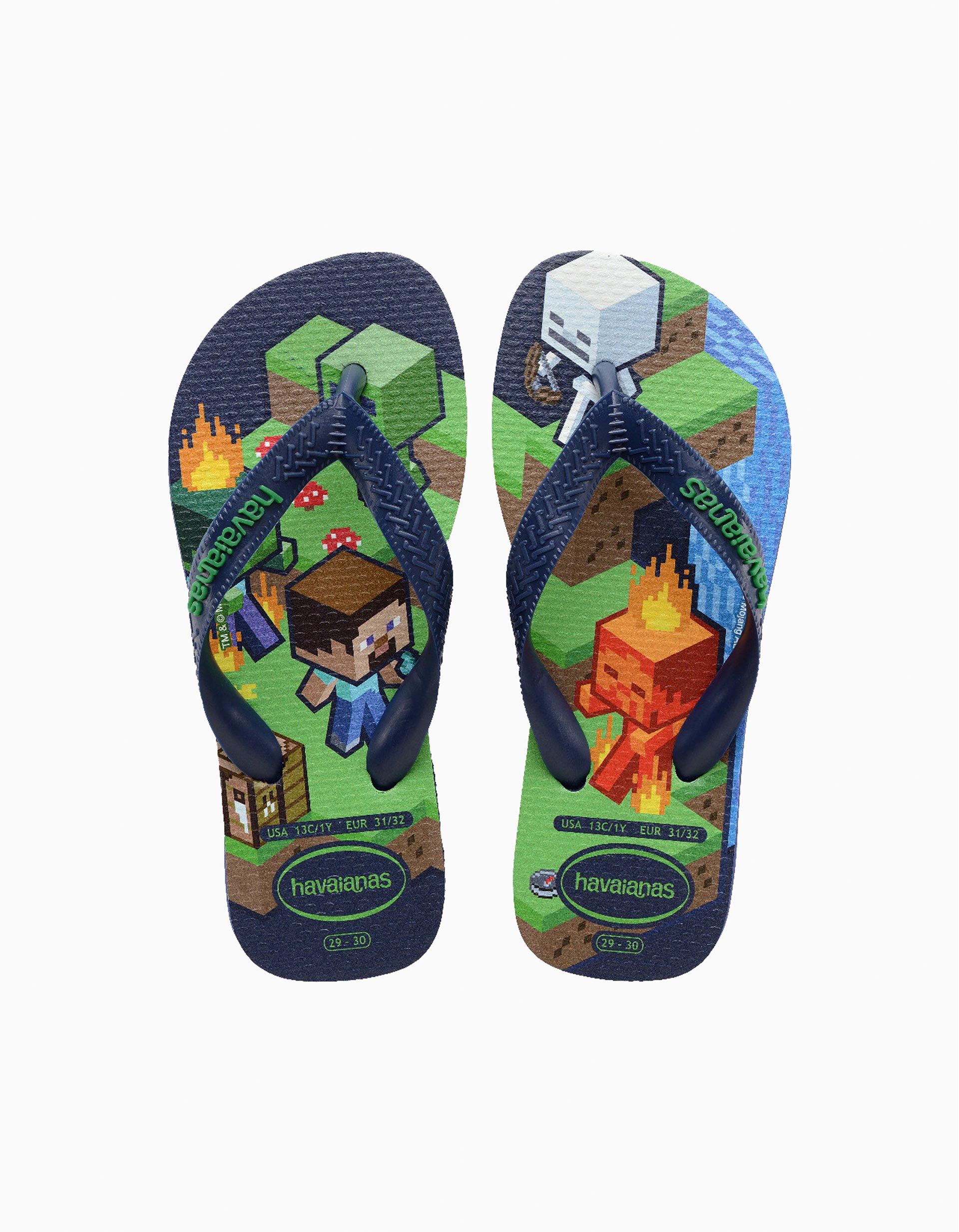 Comprar Online Chinelos Havaianas 'Minecraft', Menino, Azul