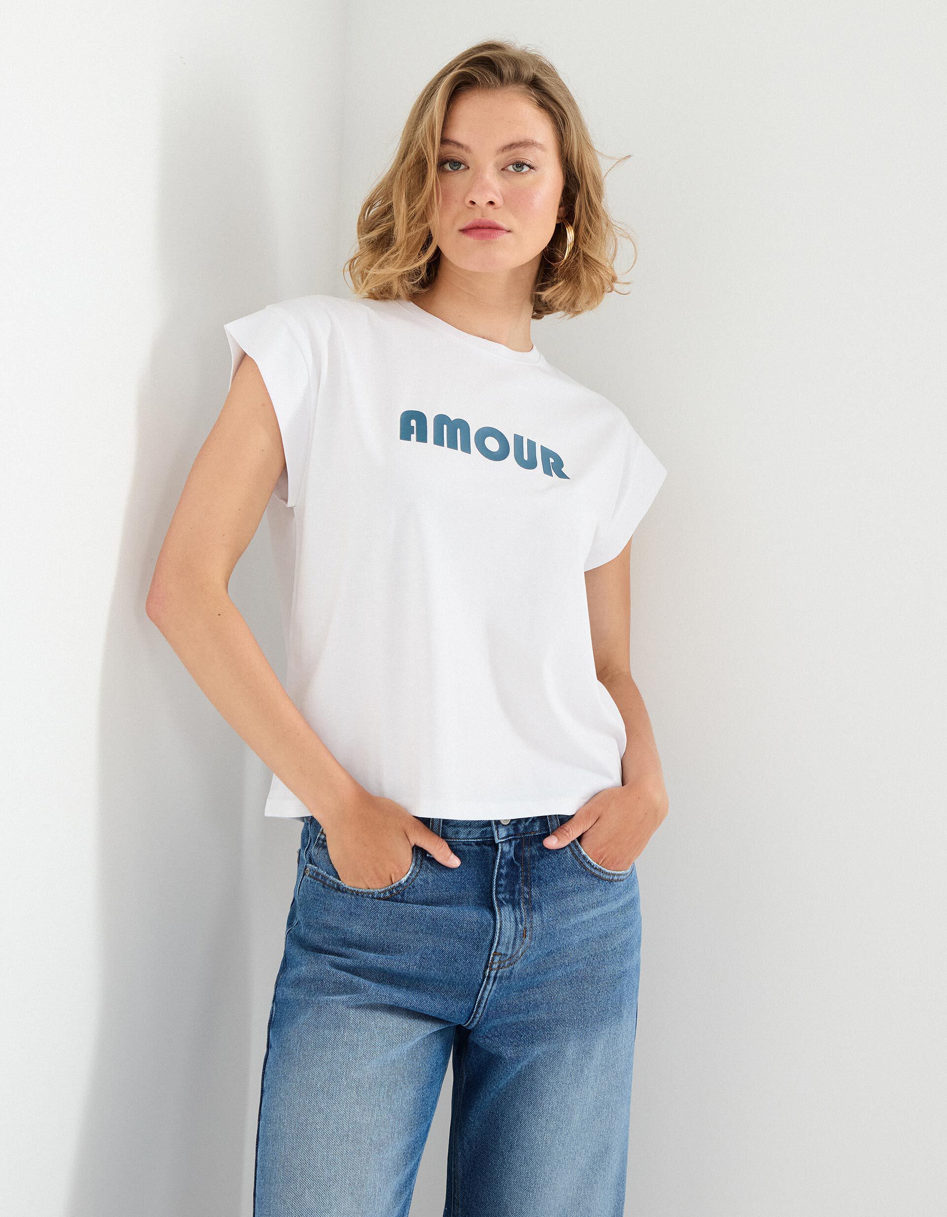 Comprar Online T-shirt Print, Mulher, Branco