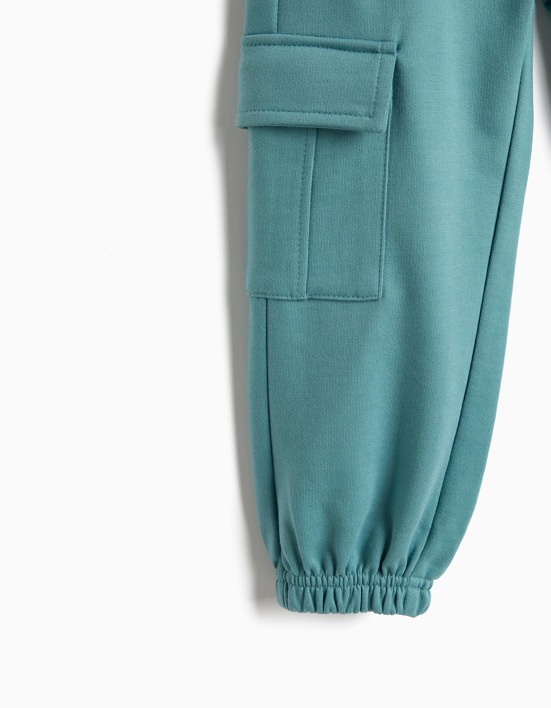 Comprar Online Cal&ccedil;as Jogger De Felpa, Menino, Verde