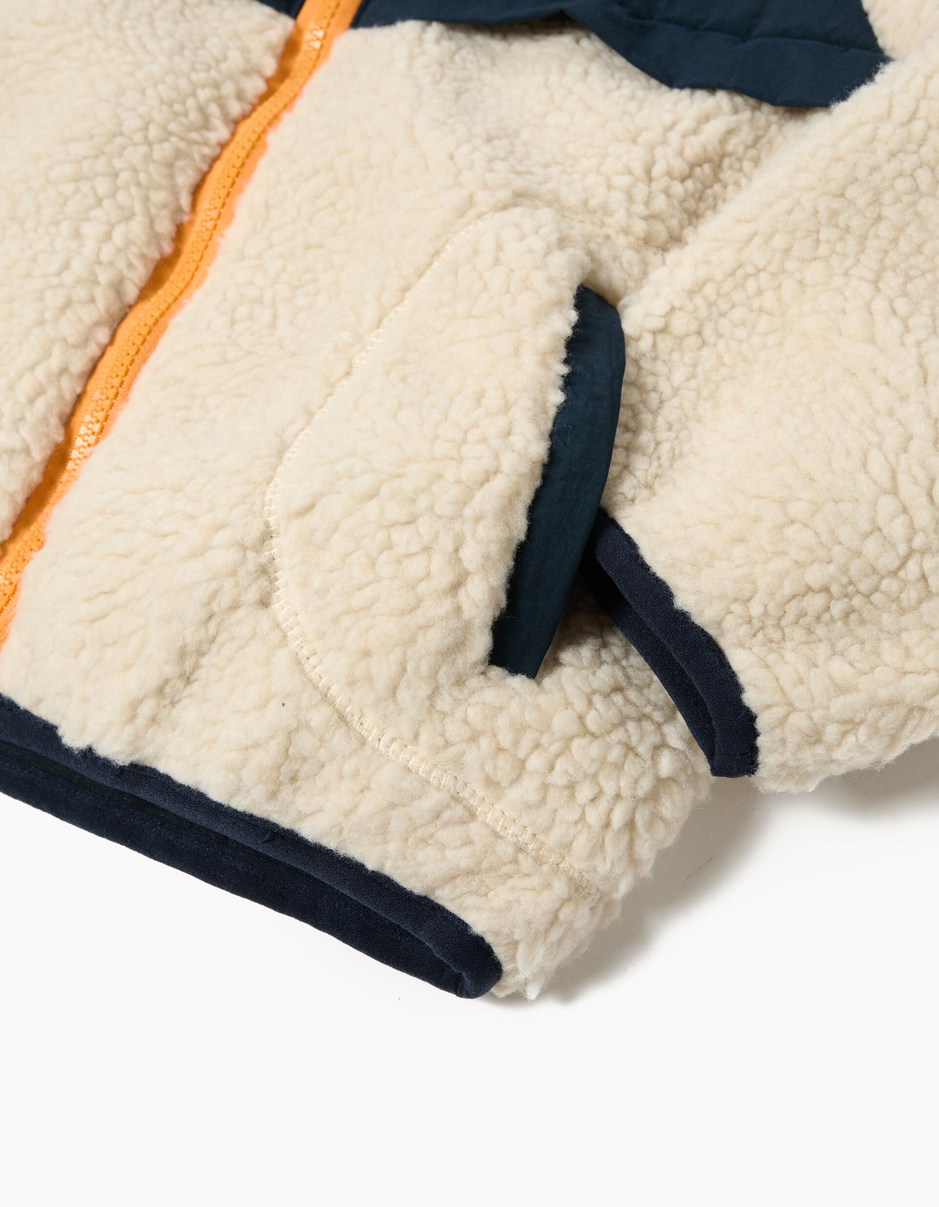 Comprar Online Casaco de Sherpa, Menino, Bege