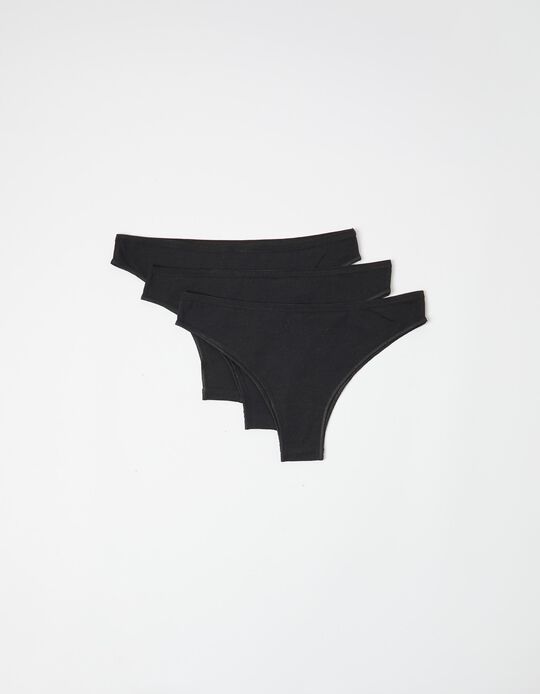 Comprar Online Pack 3 Cuecas, Mulher, Preto