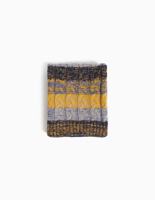 Comprar Online Braided Knit Scarf Combined Colors, Boy, Multiple colors