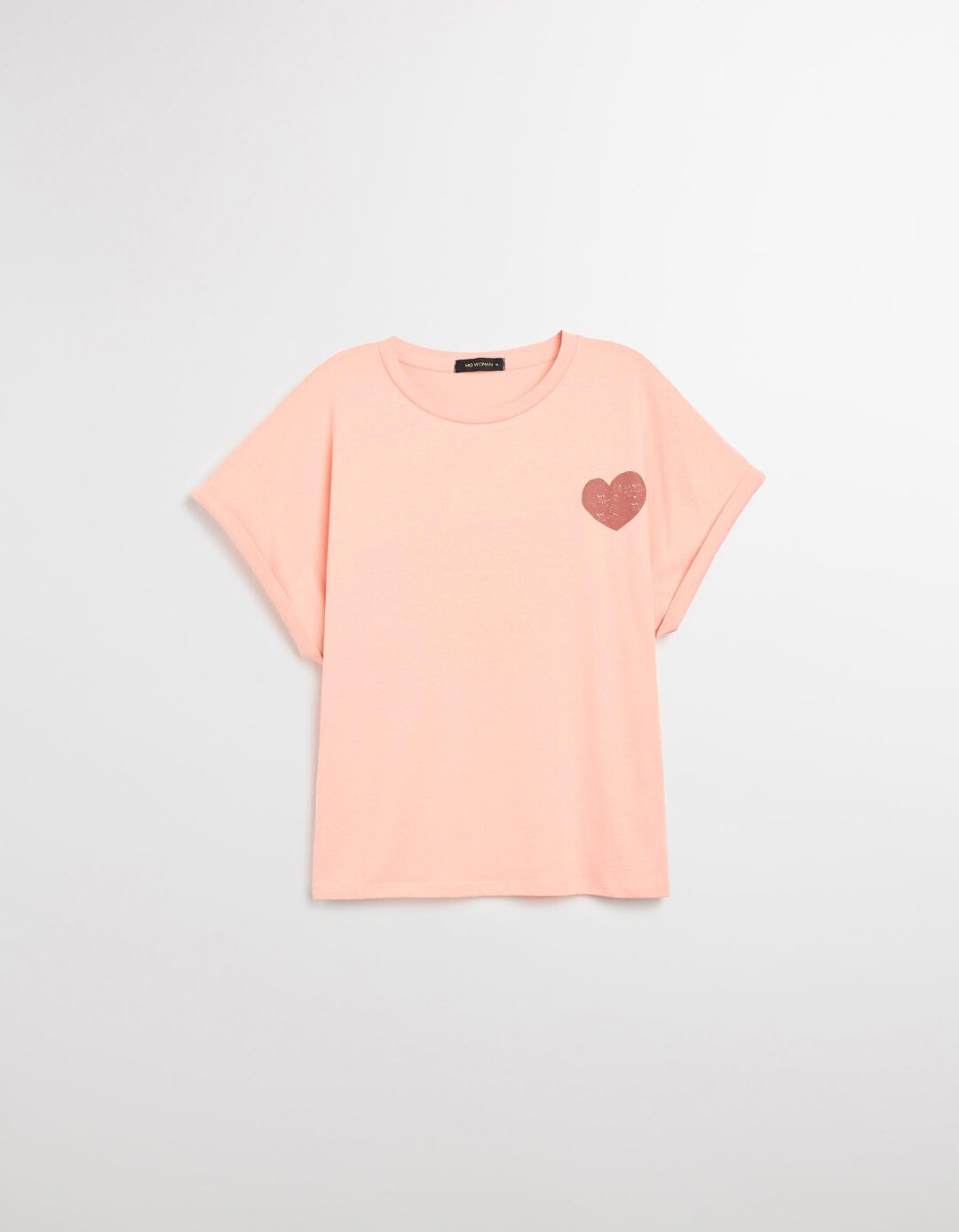 T-shirt Print, Mulher, Laranja