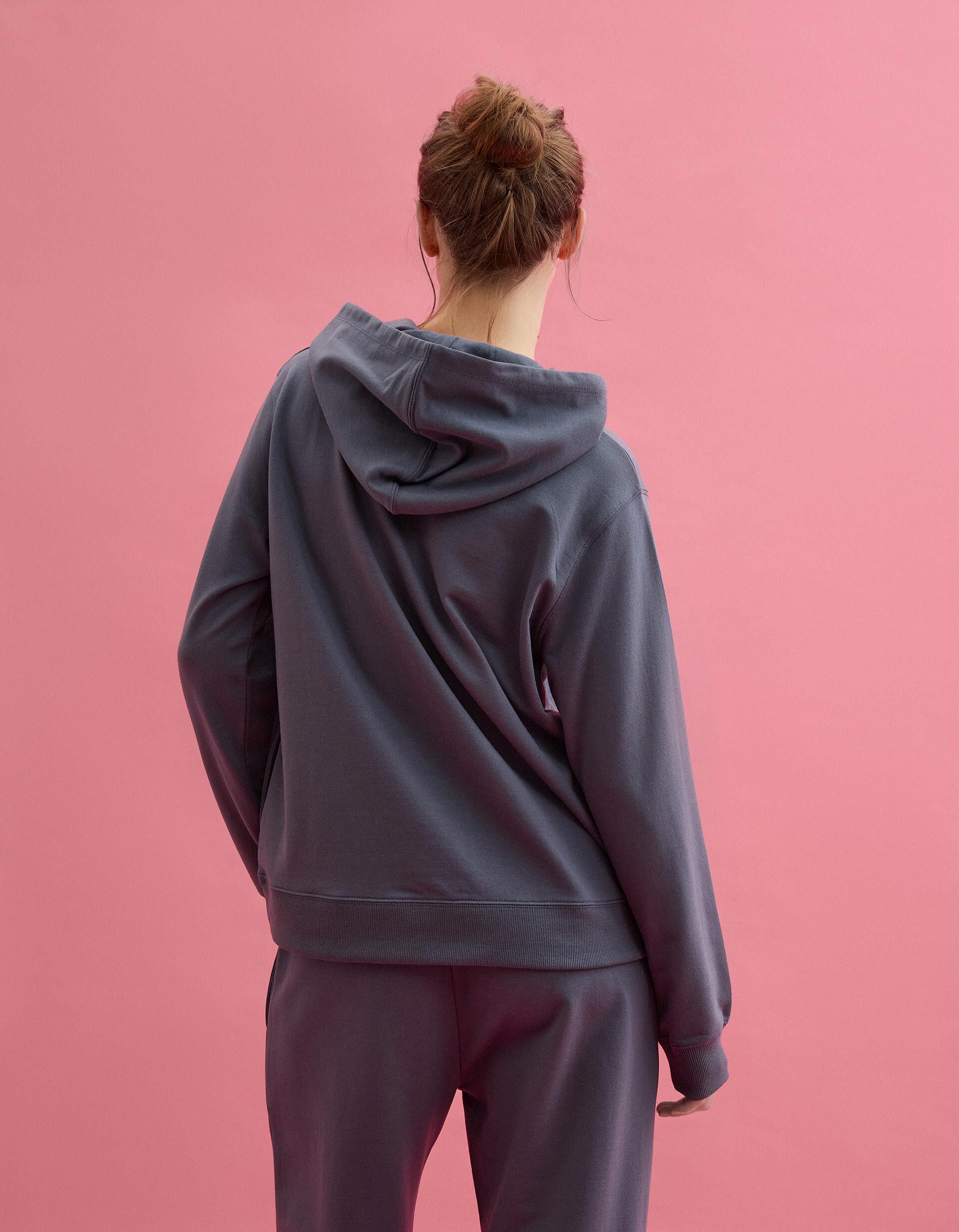 Comprar Online Sweatshirt com Capuz, Mulher, Cinzento Escuro