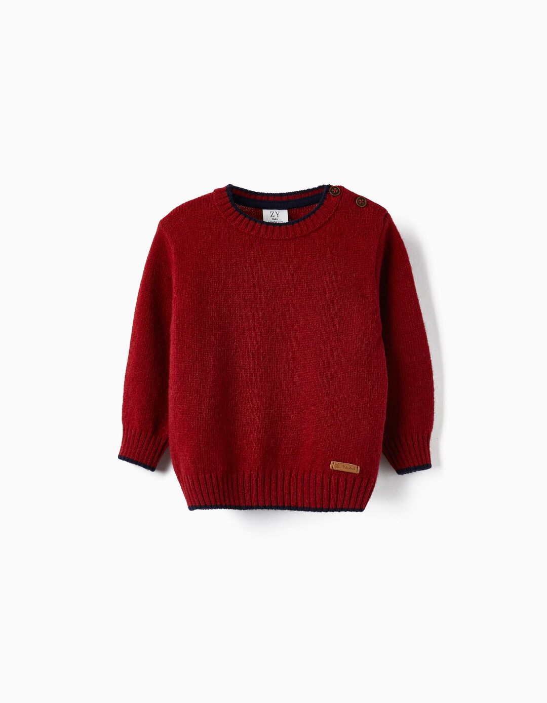 Wool Sweater for Baby Boys, Red