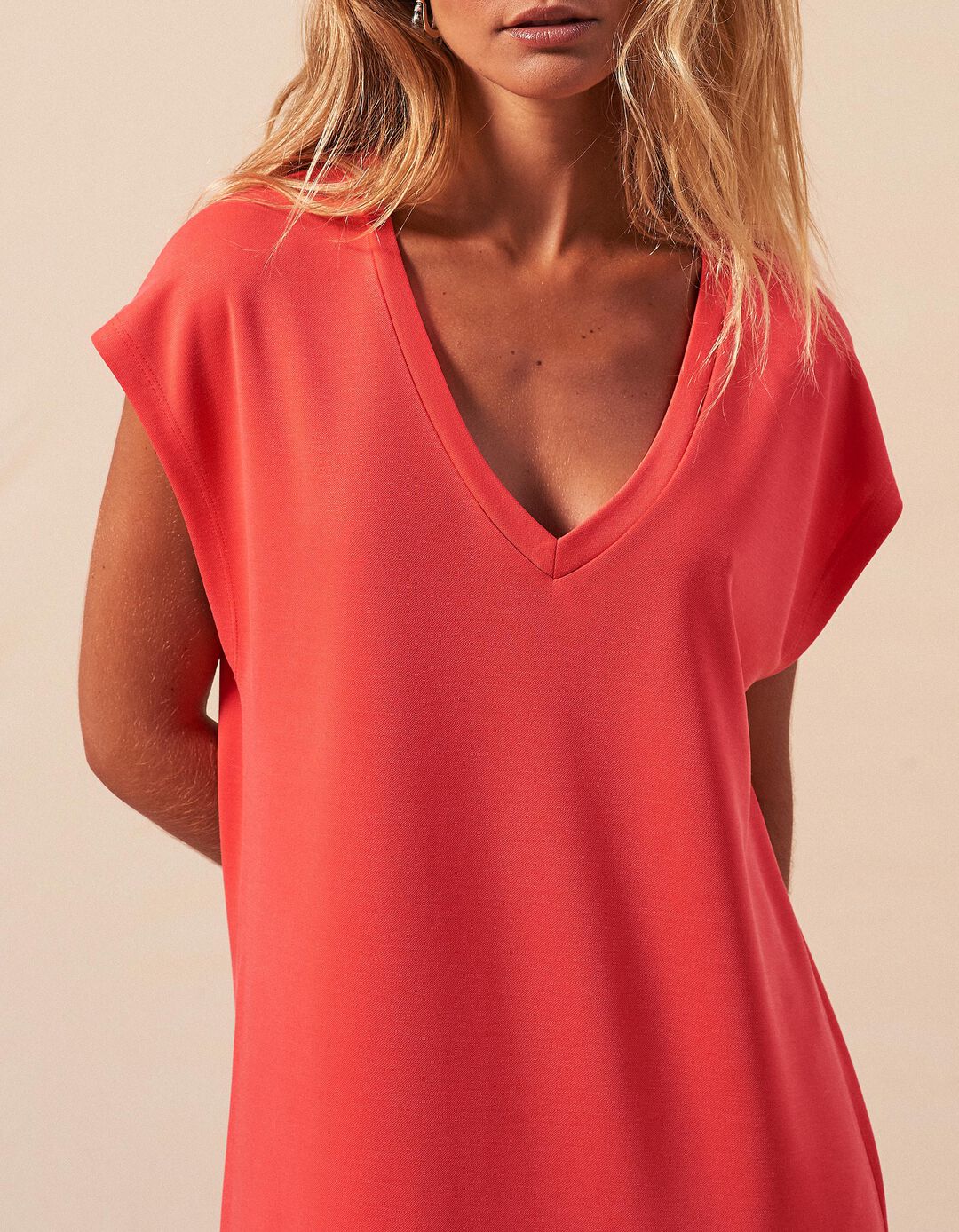 Vestido Midi, Mulher, Rosa Escuro