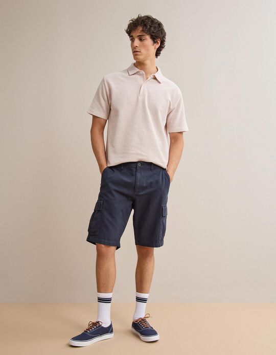 Comprar Online Cal&ccedil;&otilde;es Cargo, Homem, Azul Escuro 