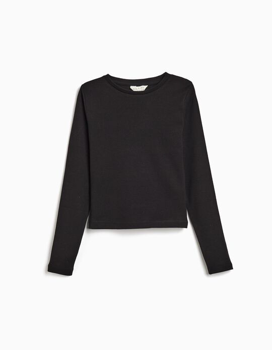 Comprar Online T-shirt Manga Comprida, Menina, Preto