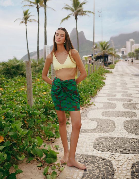 Comprar Online Mini Saia, Mulher, Castanho