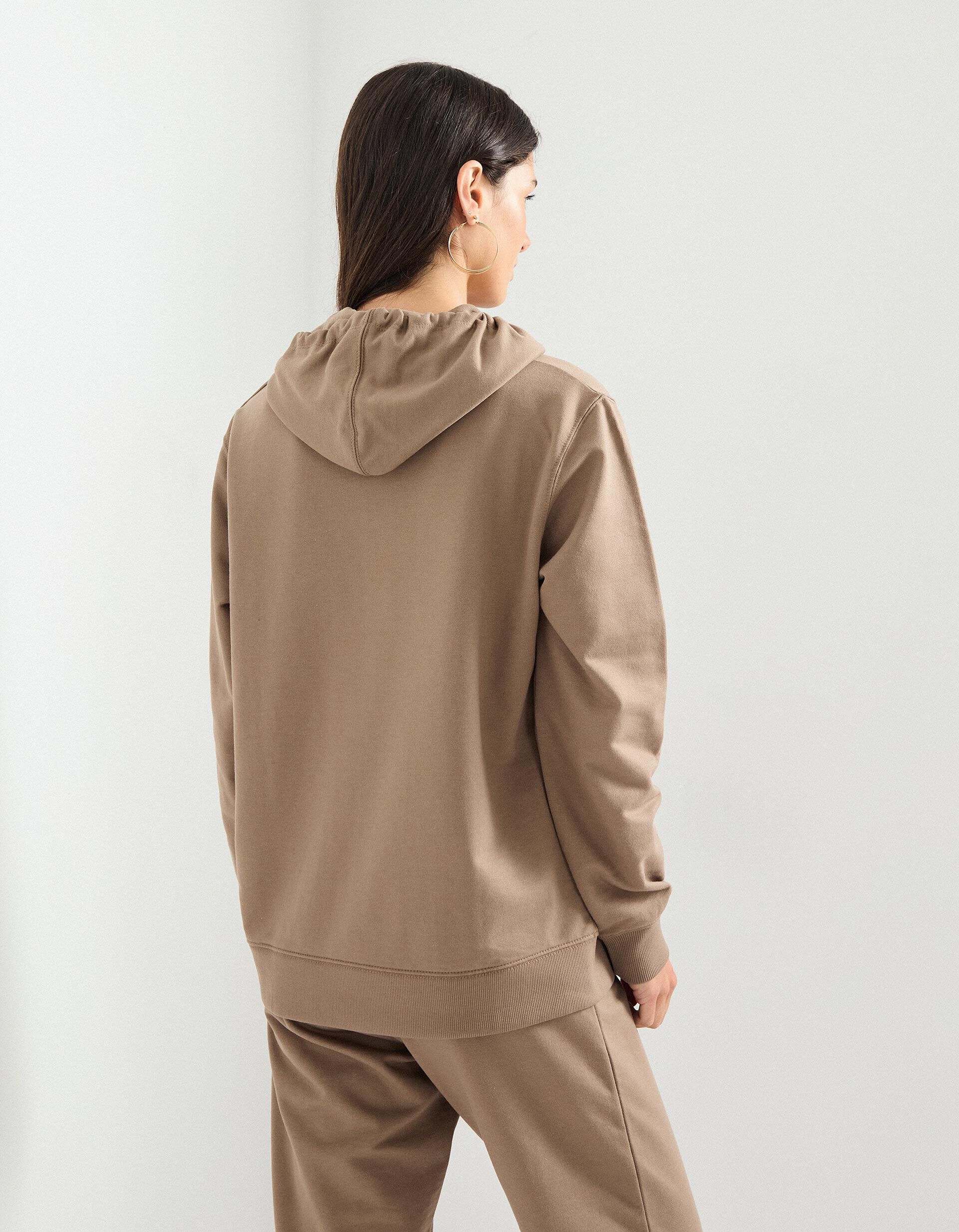 Comprar Online Sweatshirt com Capuz, Mulher, Bege Escuro