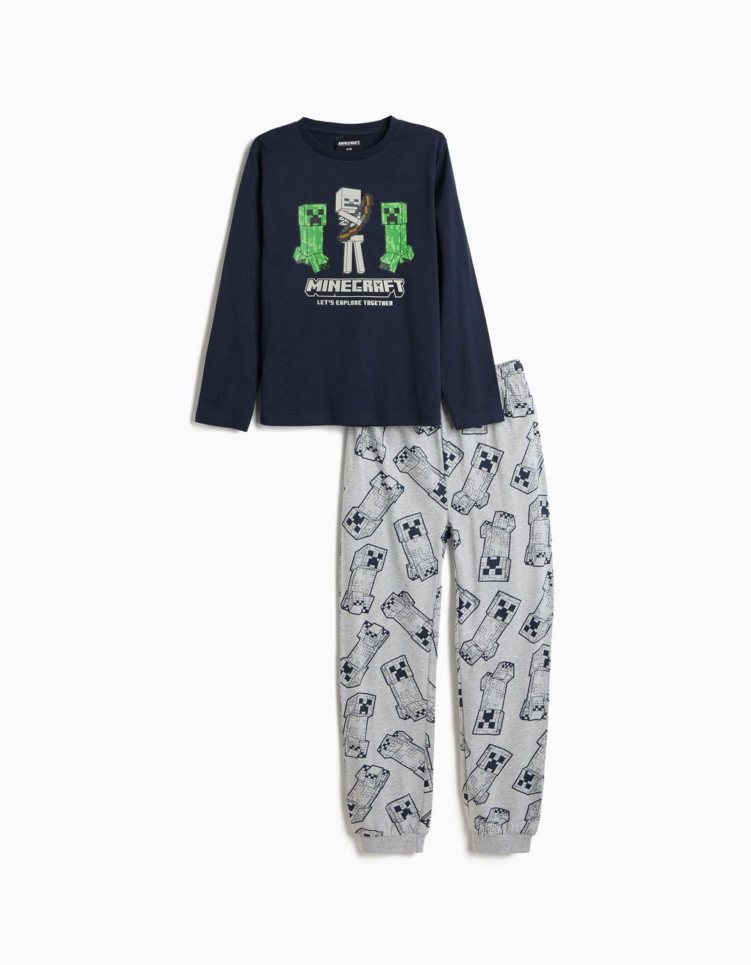 Pijama Jersey 'Minecraft', Menino, Azul Escuro