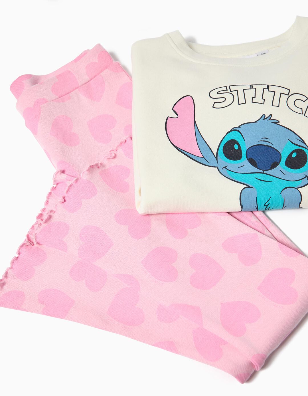 Conjunto Sweatshirt e Leggings 'Stitch' ©Disney, Menina, Branco