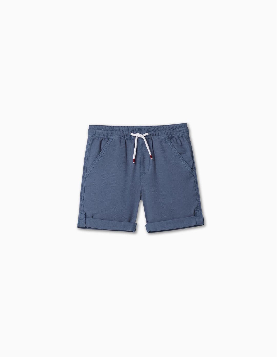 Self-Adhering Strip Shorts, Boy, Dark Blue
