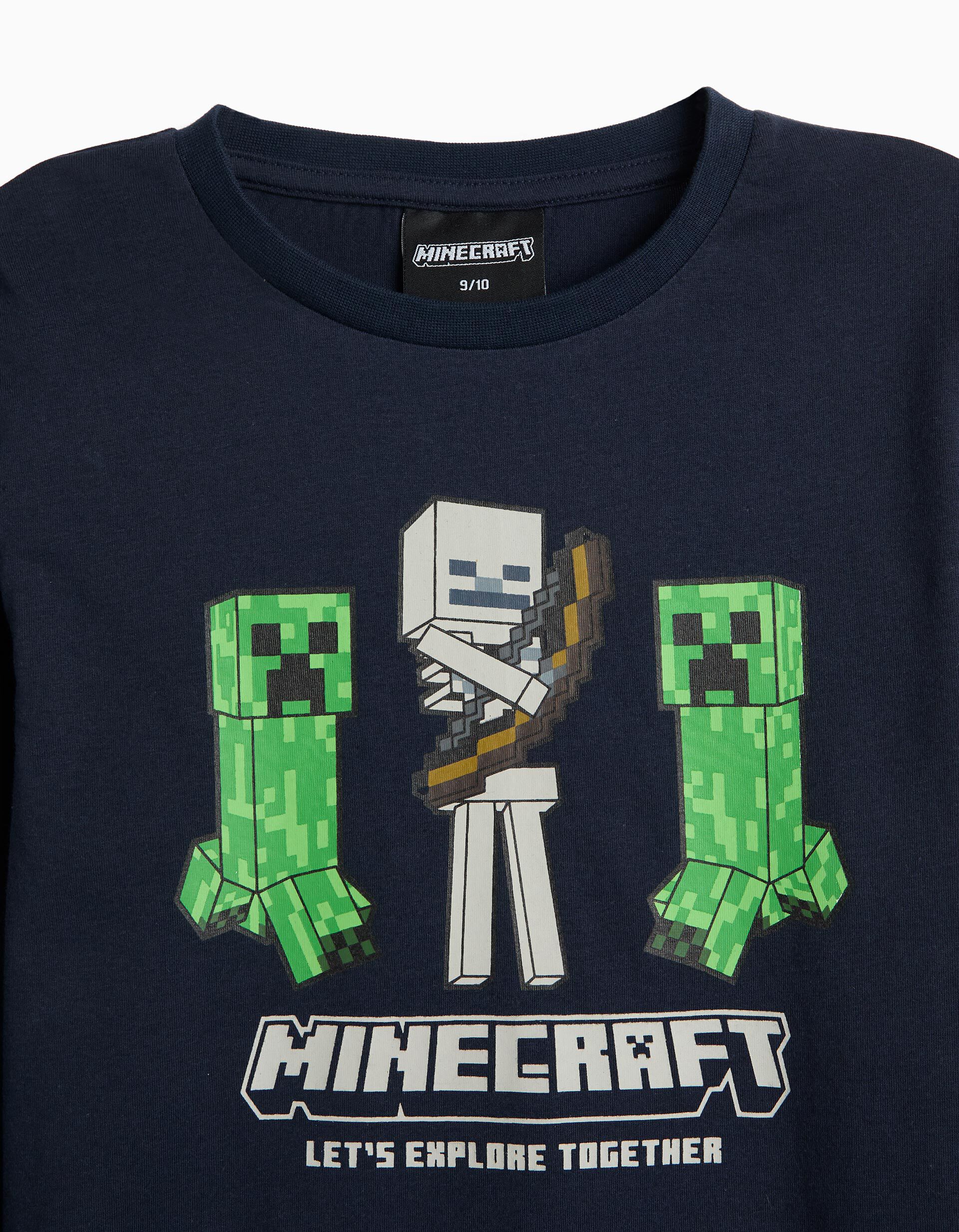 Comprar Online Pijama Jersey 'Minecraft', Menino, Azul Escuro