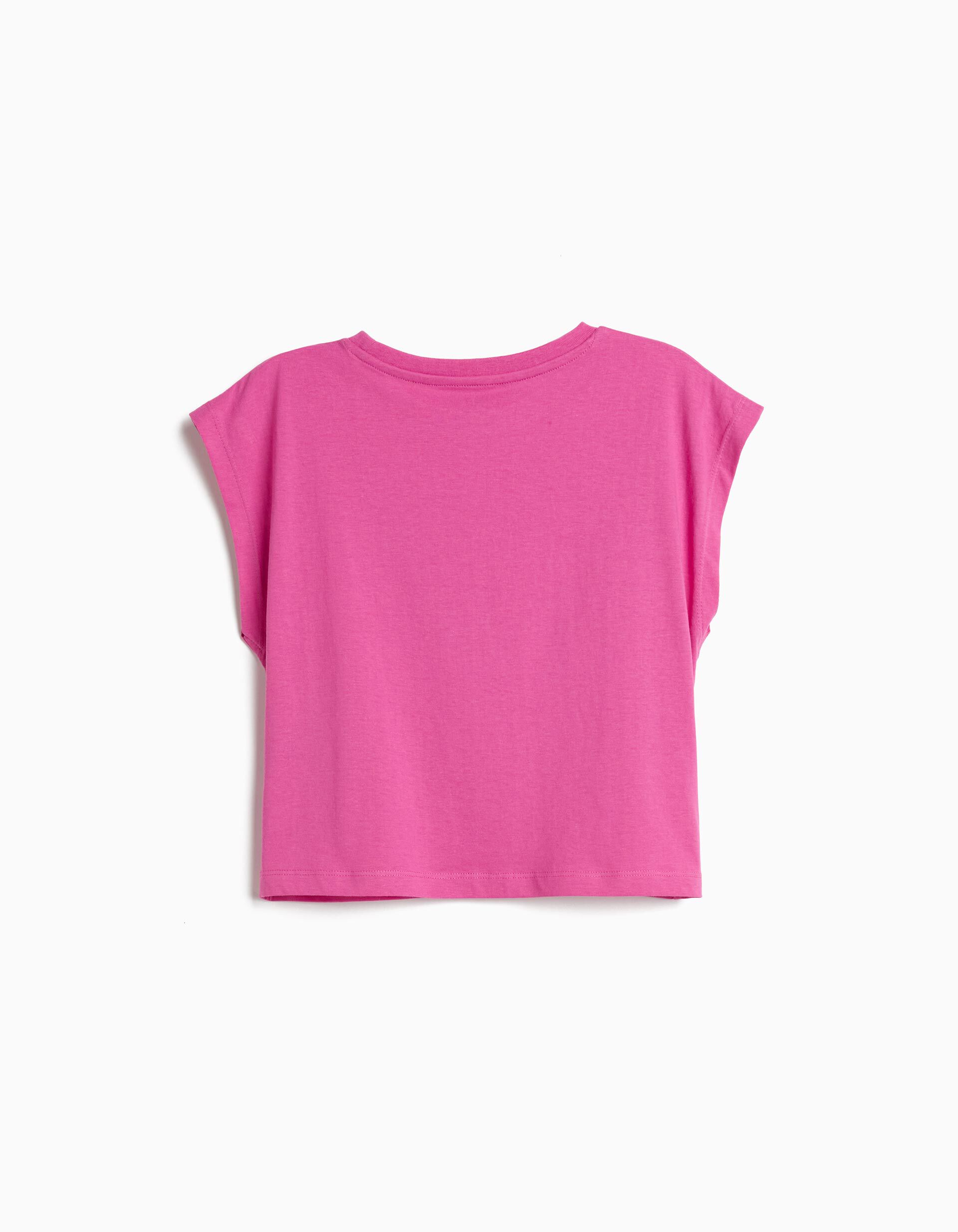 Comprar Online T-shirt Estampada, Menina, Rosa