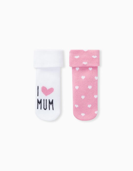 2 Pairs of Socks Pack, Baby Girls, Multicolour