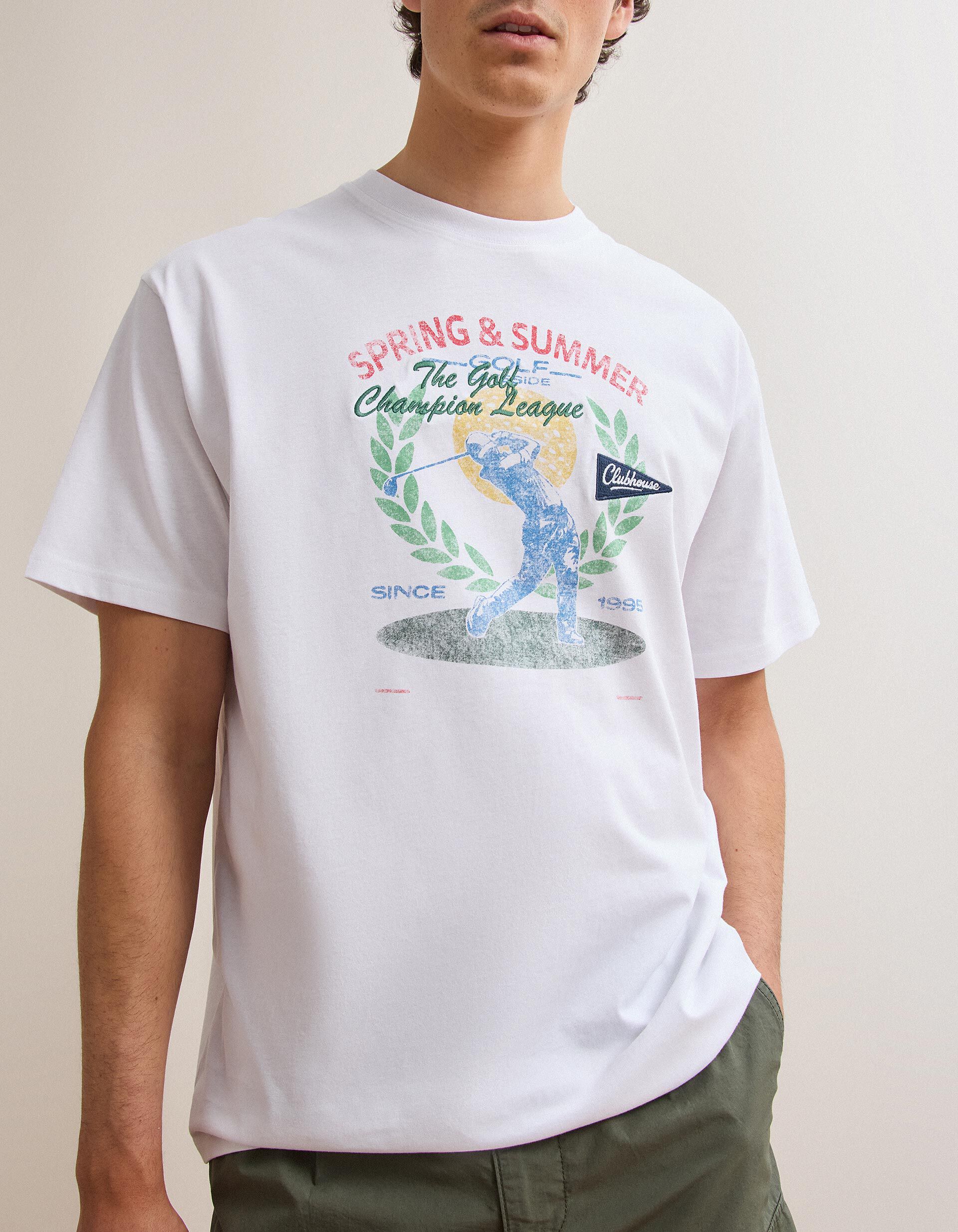 Comprar Online T-shirt Jersey Estampada, Homem, Branco