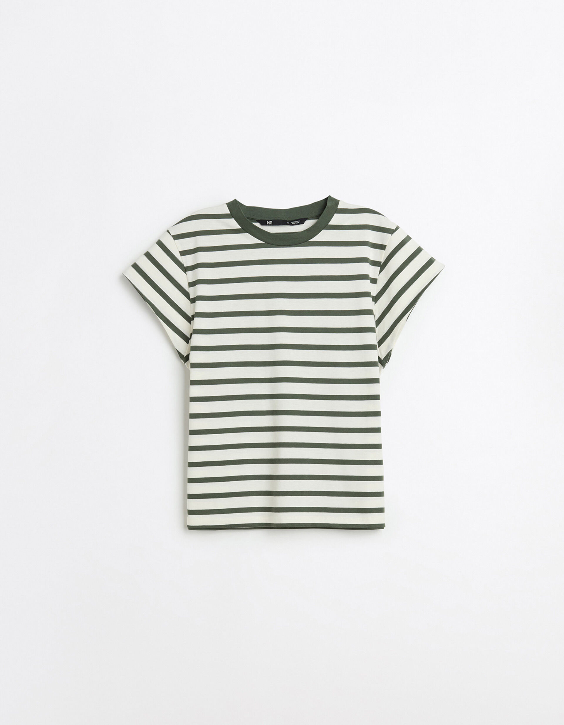 Comprar Online T-shirt Riscas, Mulher, Verde Escuro