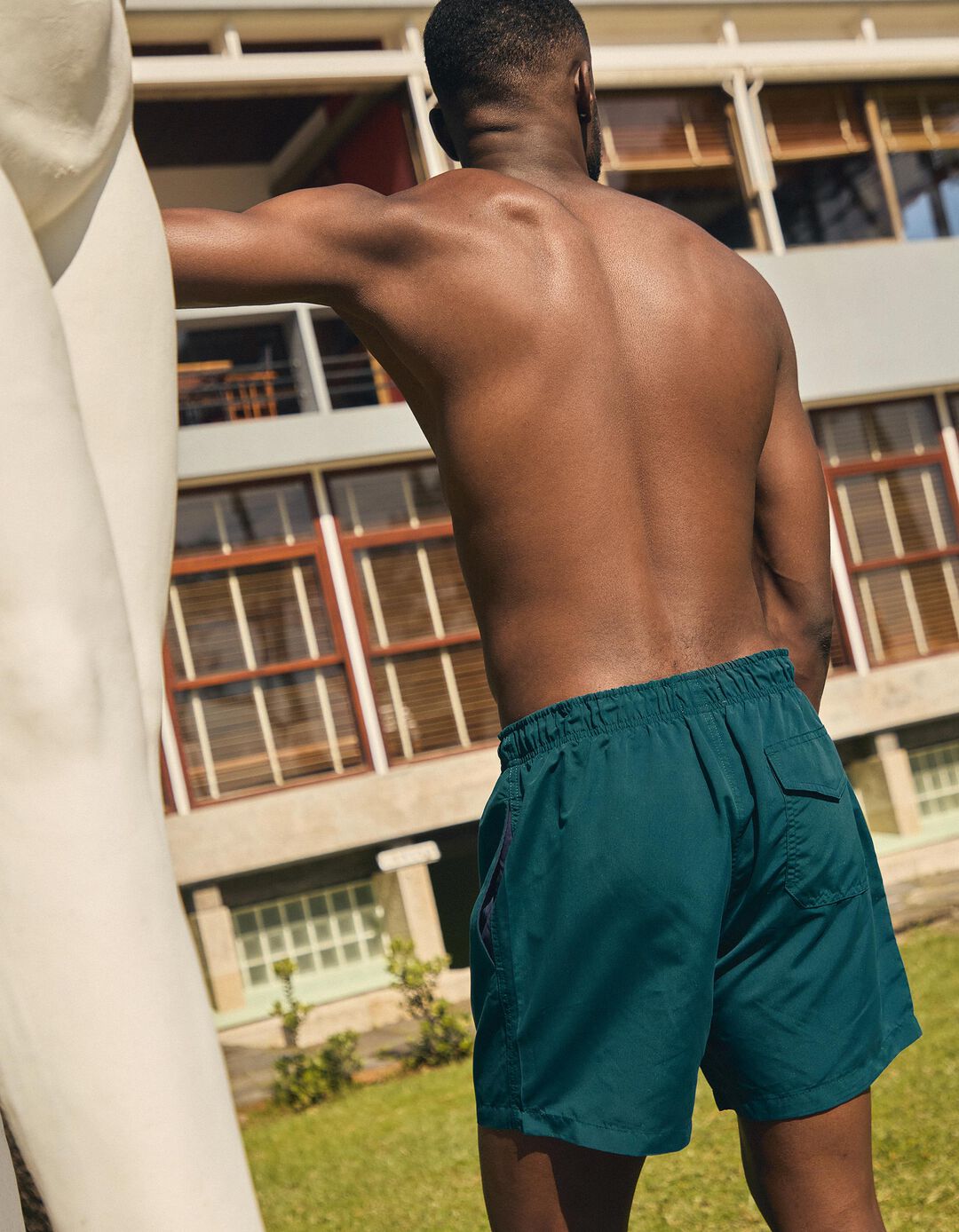 Calções de Banho, Homem, Verde Escuro