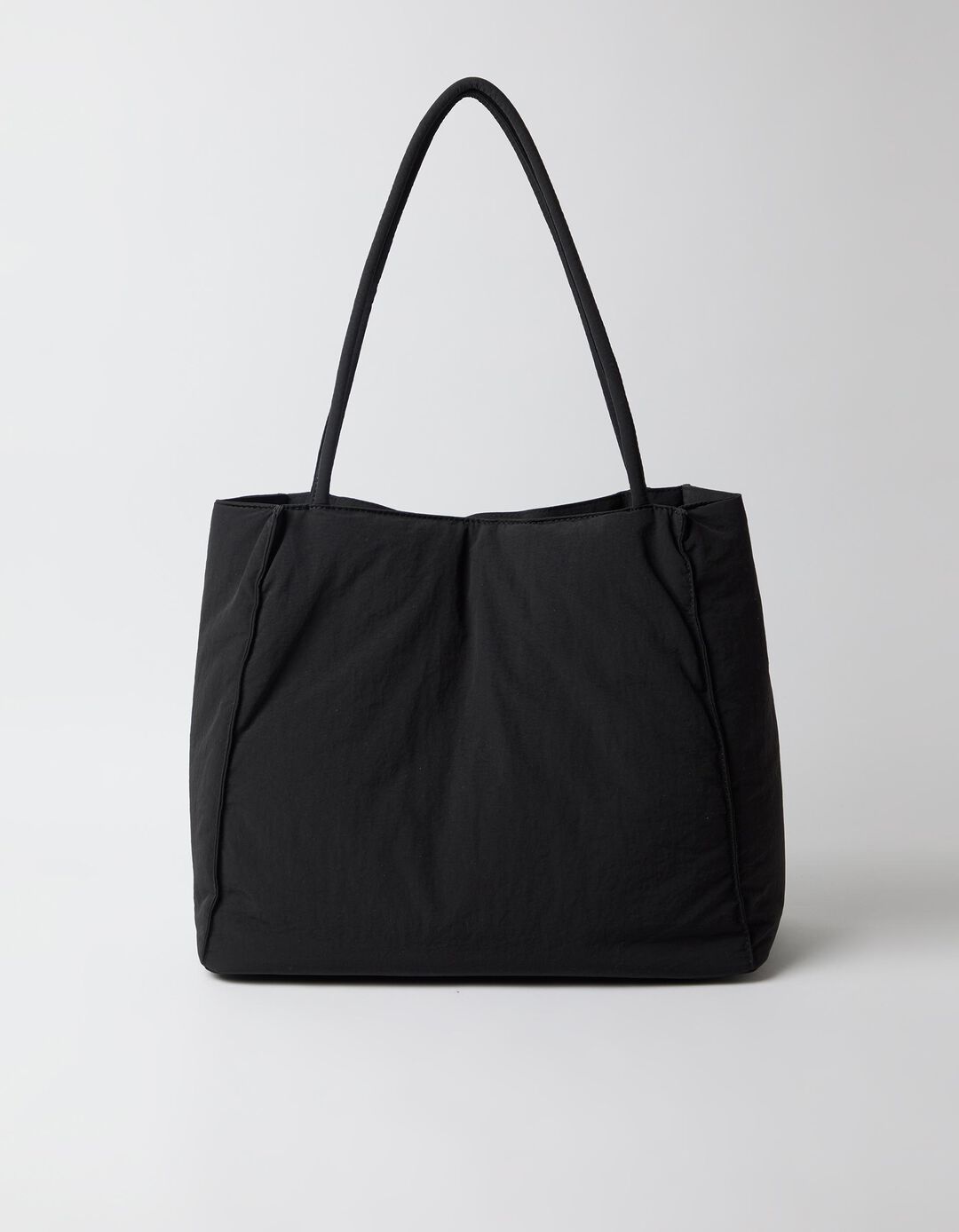Mala Shopper De Nylon, Mulher, Preto