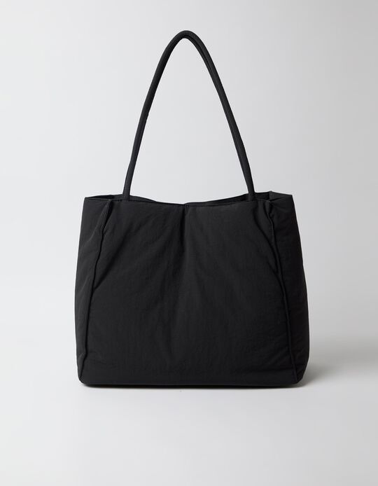 Comprar Online Mala Shopper De Nylon, Mulher, Preto