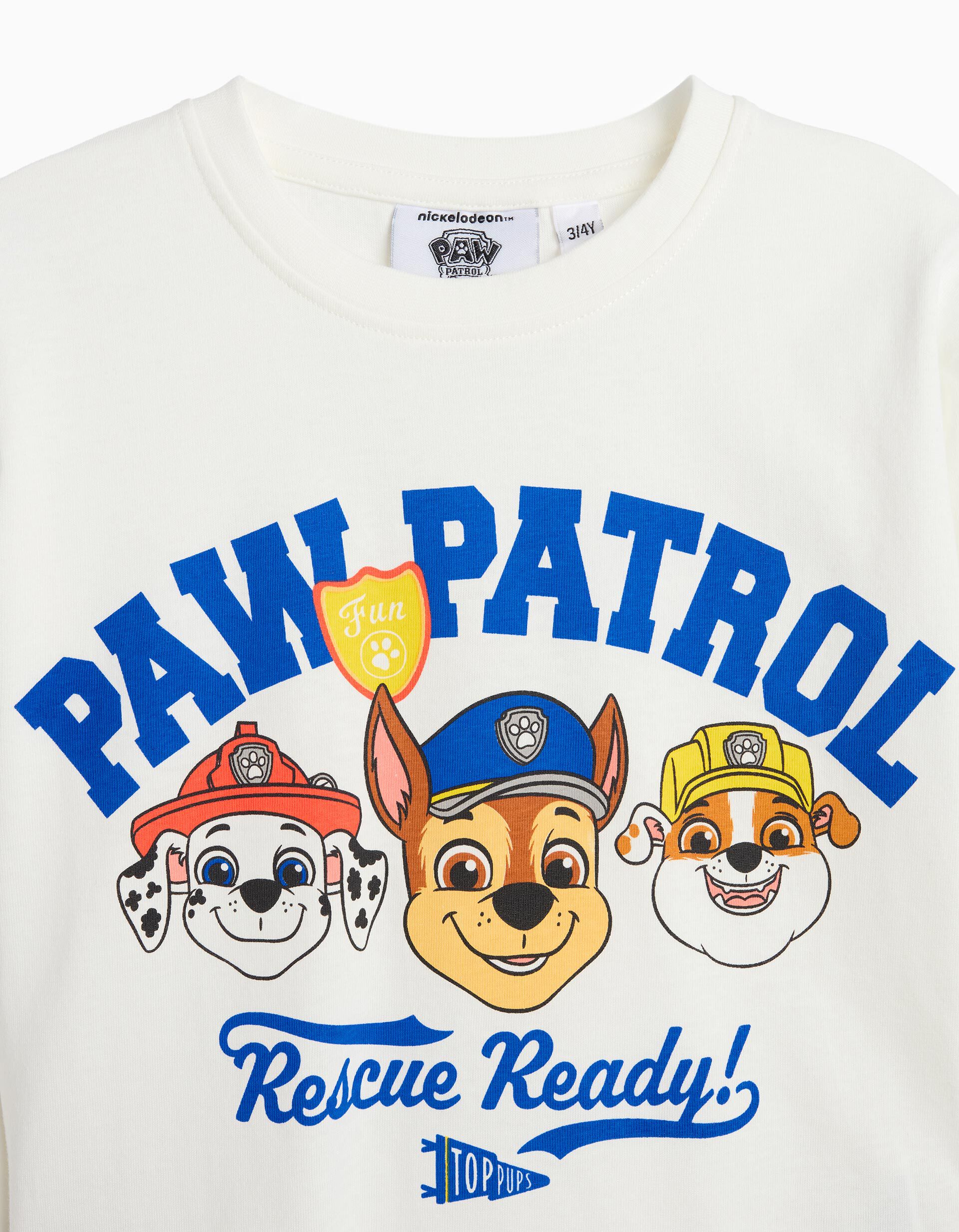 Comprar Online T-shirt Manga Comprida 'Paw Patrol', Menino, Branco