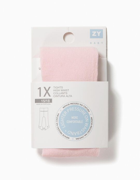 Collants de Cintura Alta Rosa