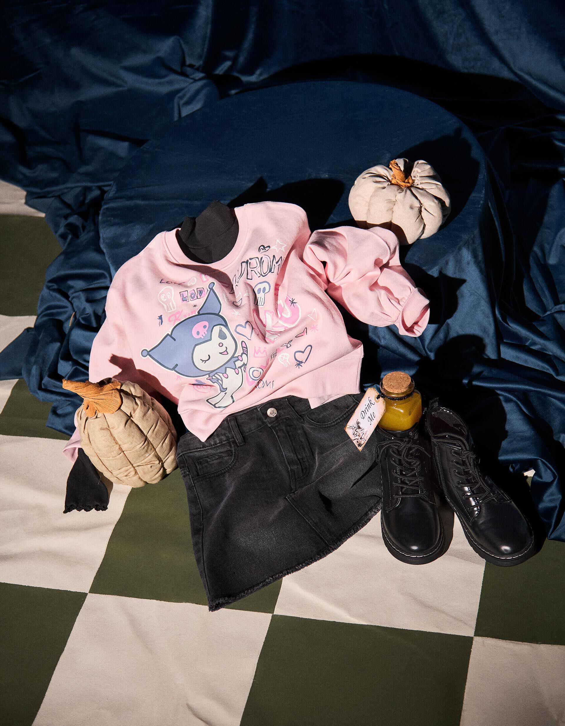 Comprar Online Sweatshirt 'Kuromi', Menina, Rosa Claro