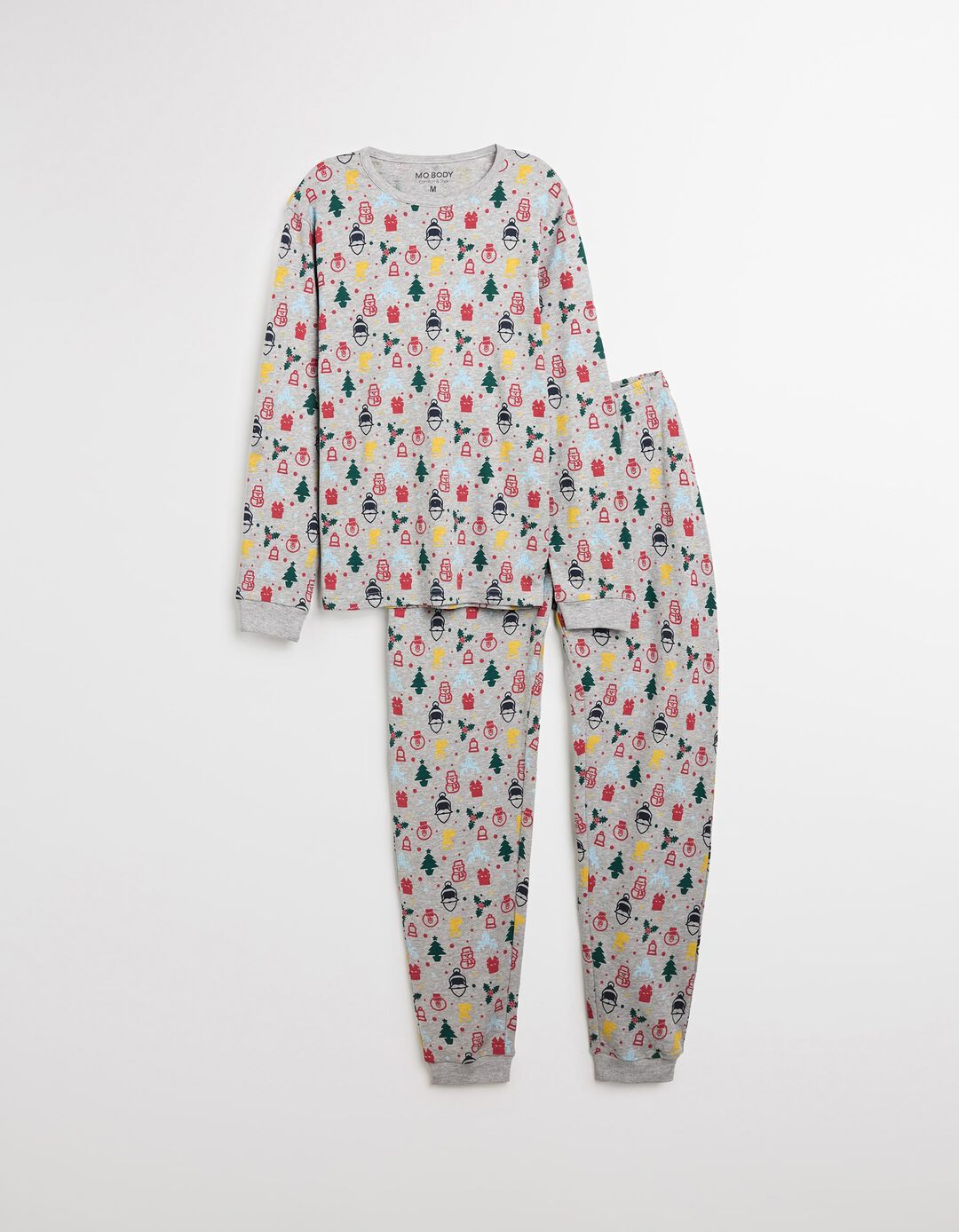Pijama de Natal, Homem, Cinzento
