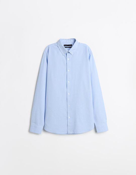 Comprar Online Camisa Oxford, Homem, Azul