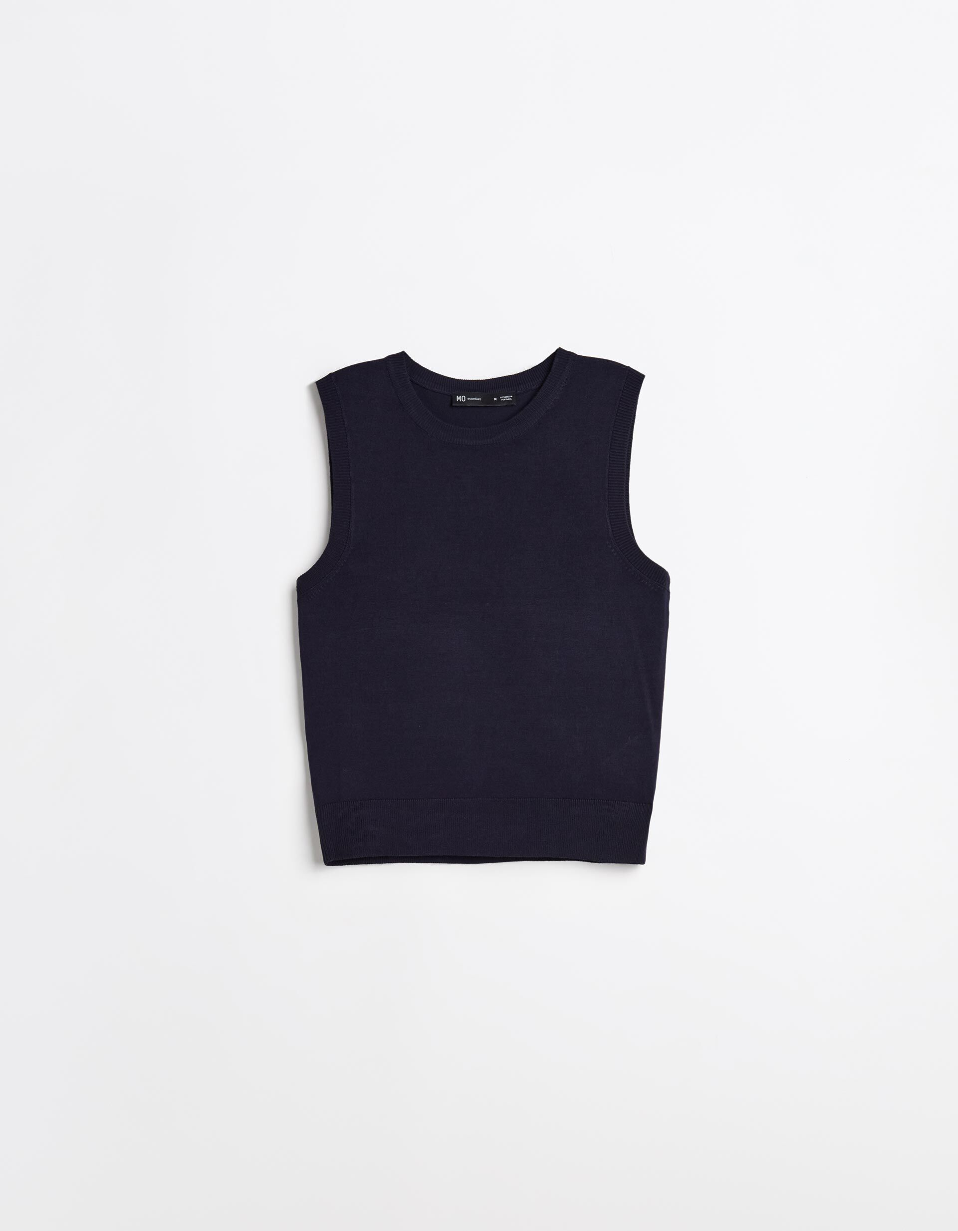 Comprar Online Colete de Malha, Mulher, Azul Escuro